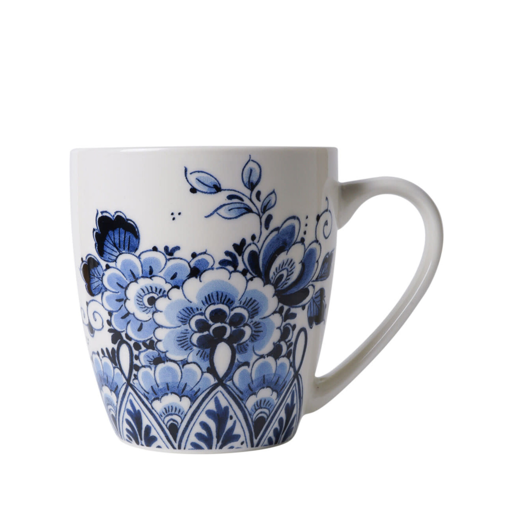 Heinen Delfts Blauw 200 ml koffie mok Bloemen Heinen Delfts Blauw Bloemen koffiemok M352