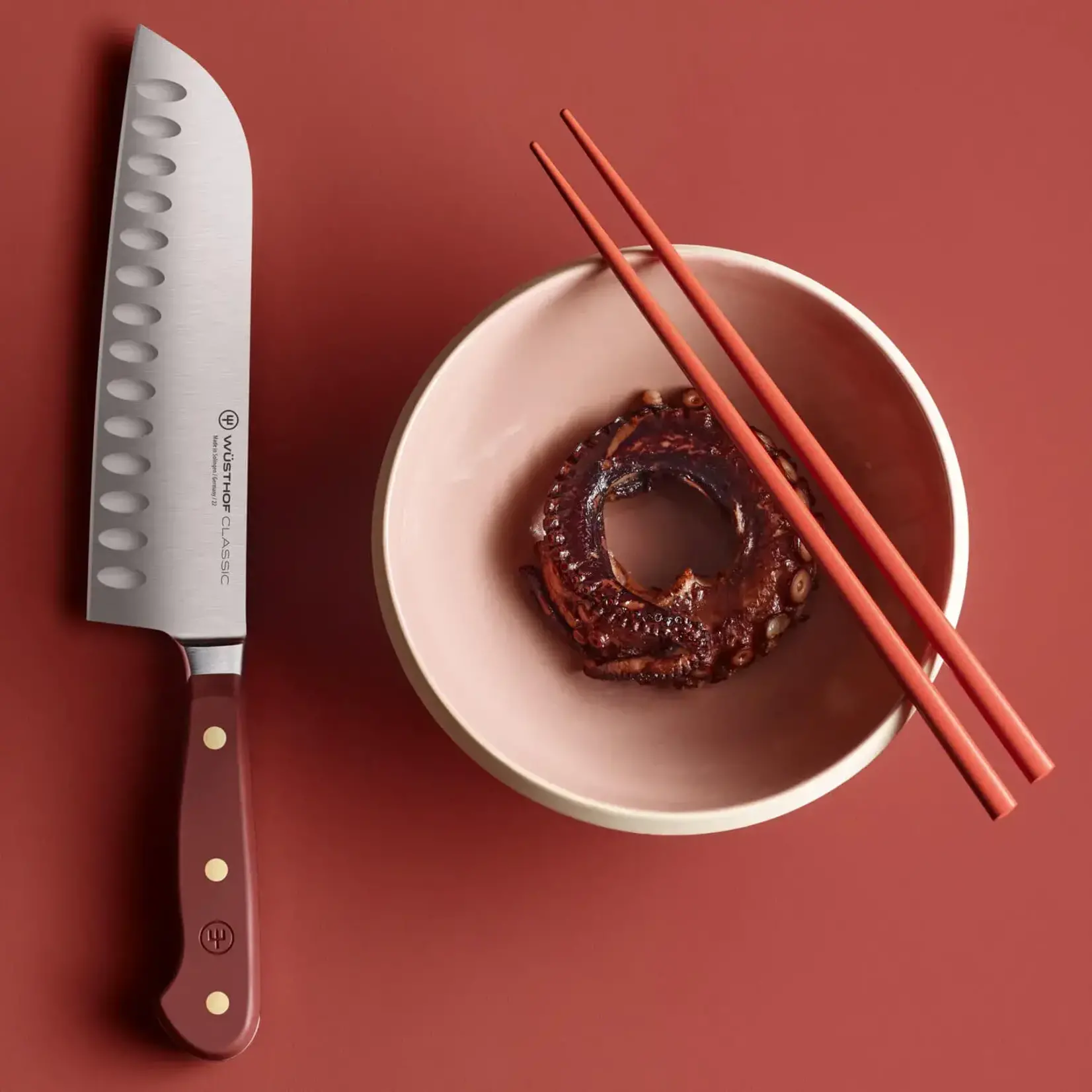 Wüsthof, messen uit Solingen 17 cm Santoku mes Wusthof Classic Colour Santokumes 17 cm Classic Tasty Sumac Wusthof 1061731717