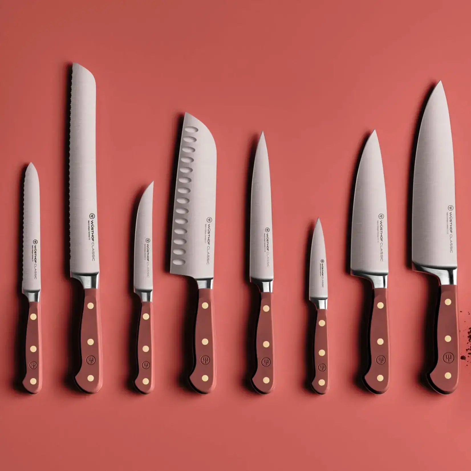 Wüsthof, messen uit Solingen 17 cm Santoku mes Wusthof Classic Colour Santokumes 17 cm Classic Tasty Sumac Wusthof 1061731717