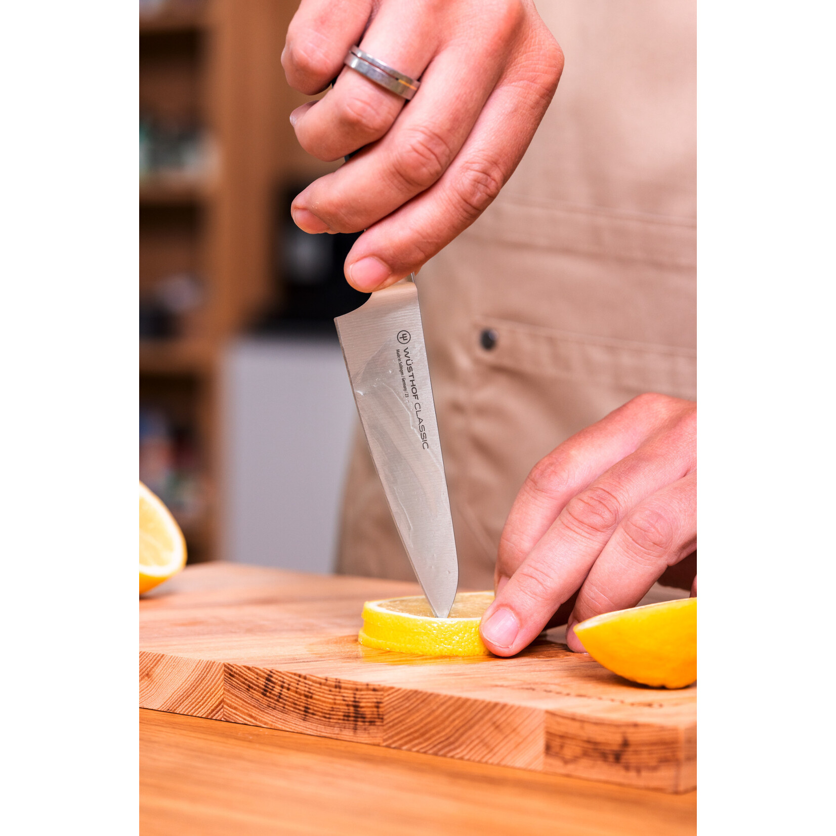 Wüsthof, messen uit Solingen 12 cm Try me Kiritsuke mes Wusthof Classic Kiritsukemes 12 cm Classic Black Wusthof 1040136812