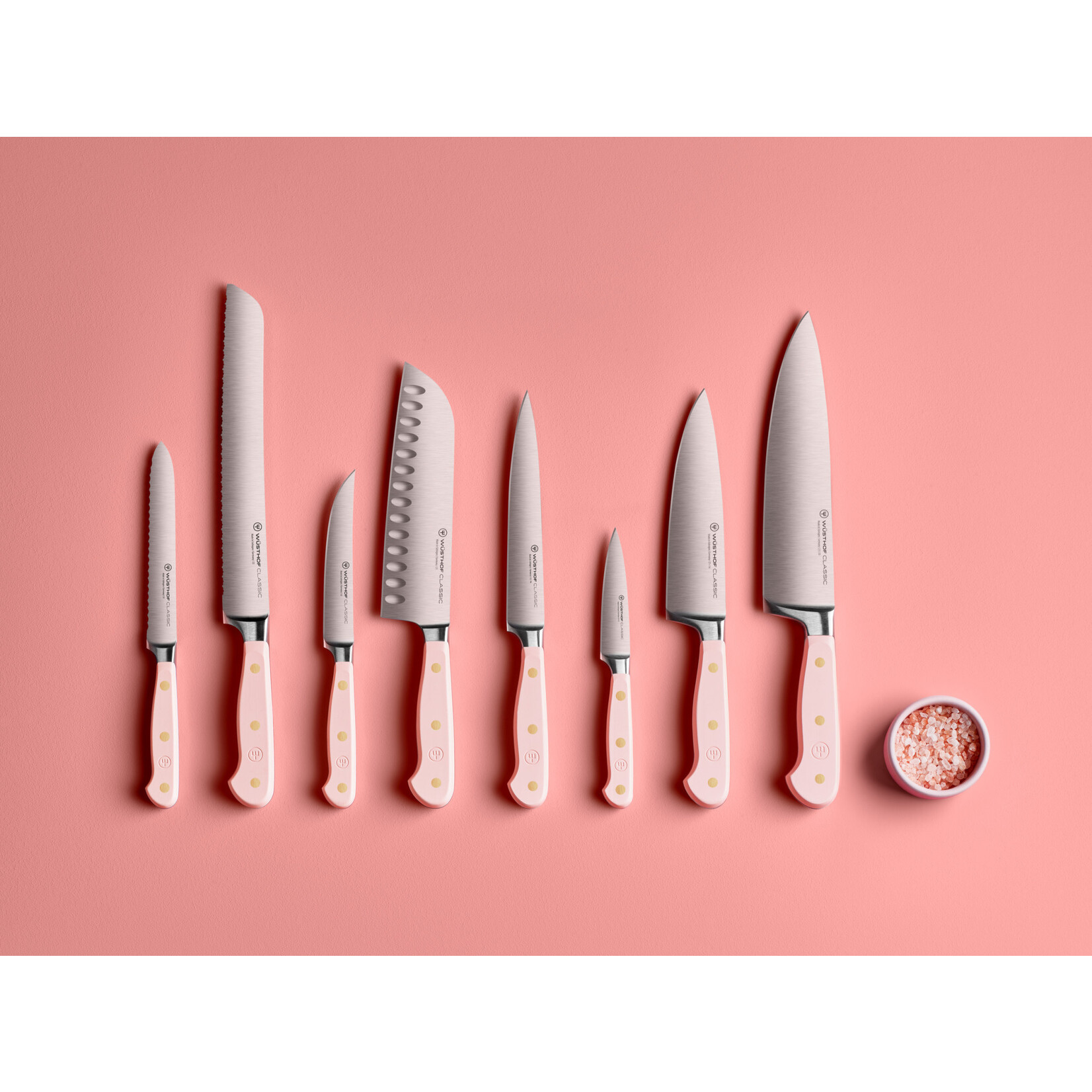 Wüsthof, messen uit Solingen 14 cm worst mes Wusthof Classic worstmes 14 cm Classic Pink Himalayan Salt Wusthof 1061708414