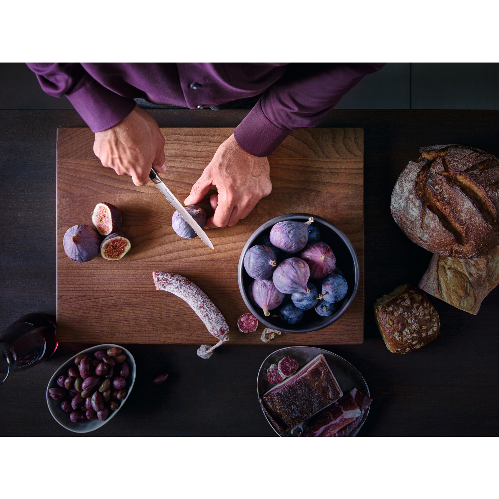 Wüsthof, messen uit Solingen 17 cm Santoku mes Wusthof Classic Ikon Santokumes 17 cm Classic Ikon Wüsthof 1040331317