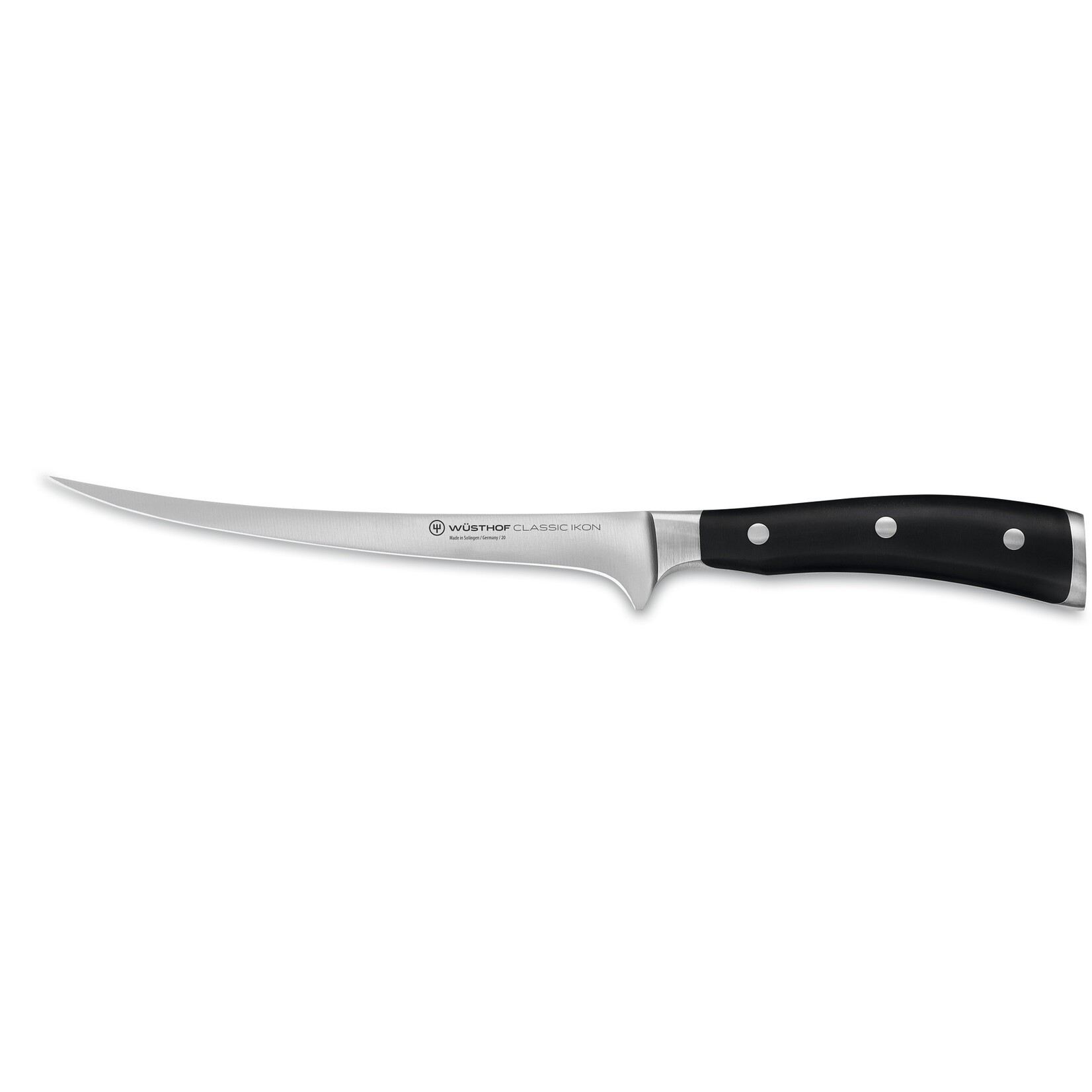 Wüsthof, messen uit Solingen gemaakt onder leiding van de 5e generatie familie Wusthof 18 cm Fileer mes Wusthof Classic Ikon Fileermes 18 cm Classic Ikon Wüsthof 1040331818