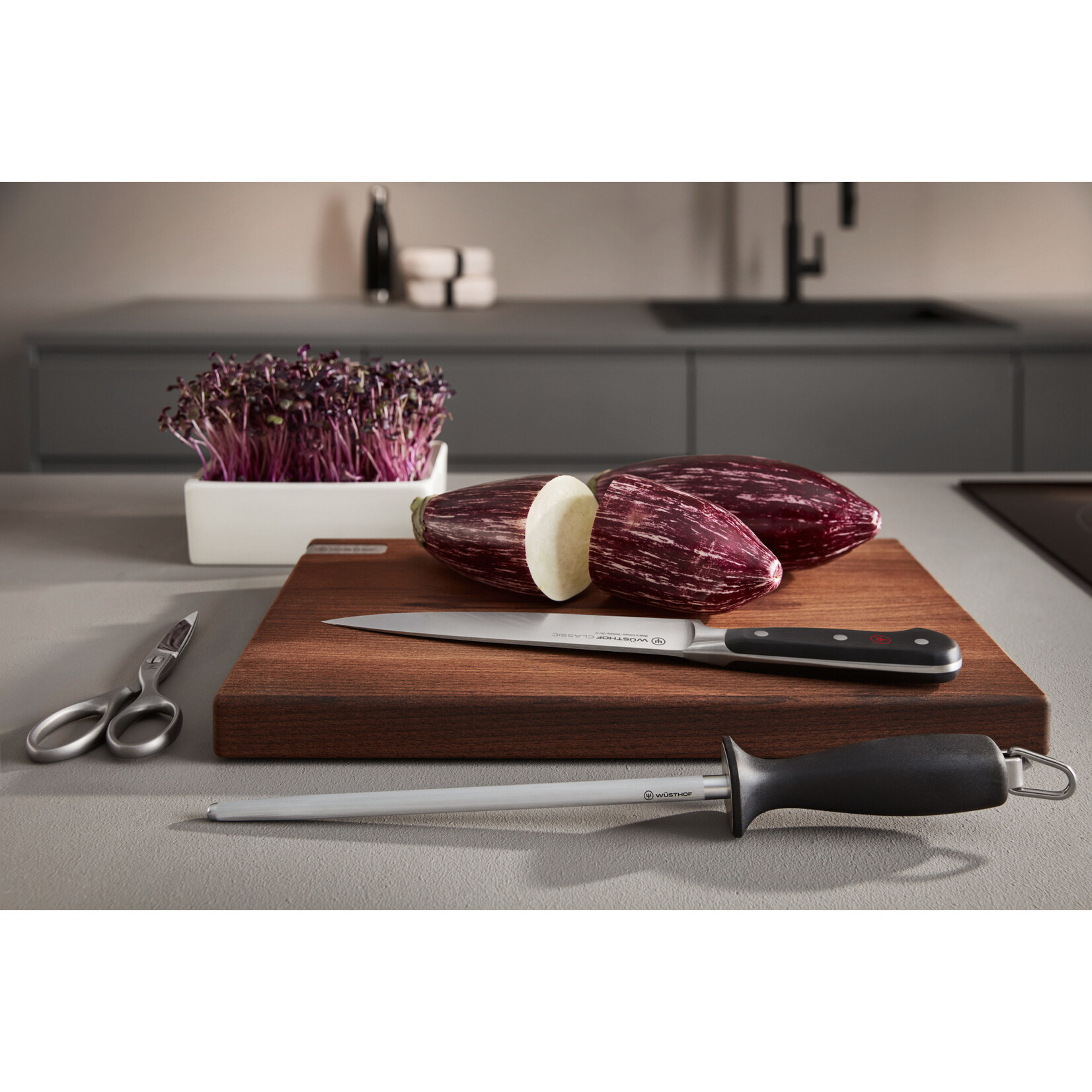 Wüsthof, messen uit Solingen 20 cm koks mes Wusthof Classic koksmes 20 cm Classic Black Wusthof 1040100120