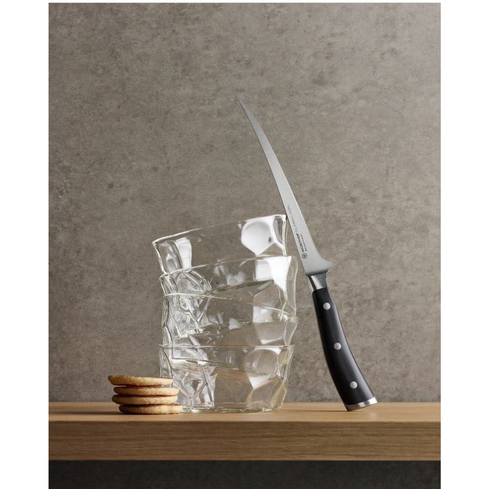 Wüsthof, messen uit Solingen 18 cm Fileer mes Wusthof Classic Ikon Fileermes 18 cm Classic Ikon Wüsthof 1040331818