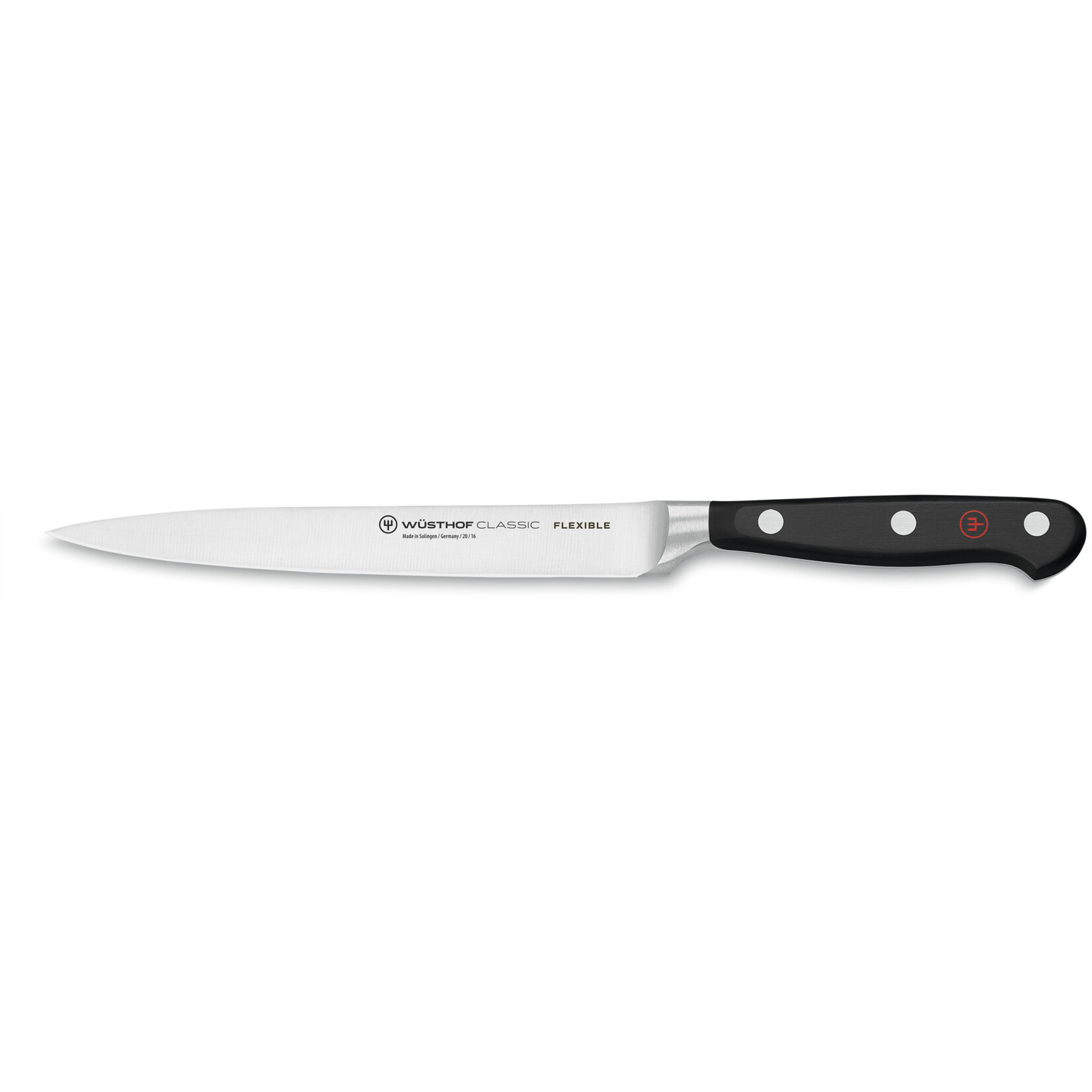 Wüsthof, messen uit Solingen 16 cm flexibel vis fileer mes Wusthof Classic visfileermes flexibel 16 cm Classic Black Wüsthof 1040102916