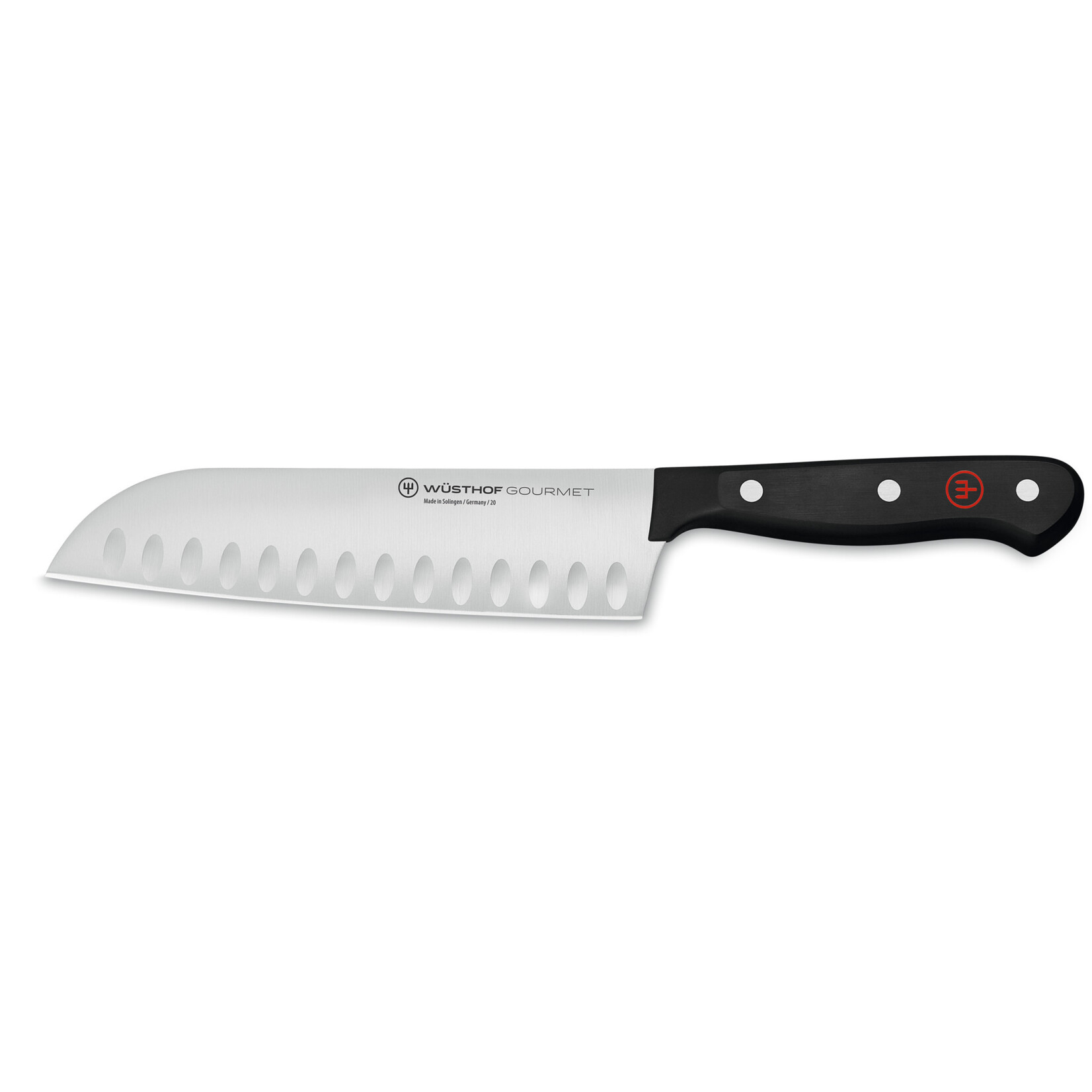Wüsthof, messen uit Solingen 17 cm Santoku mes Wusthof Gourmet Santokumes 17 cm Gourmet Wusthof 1025046017