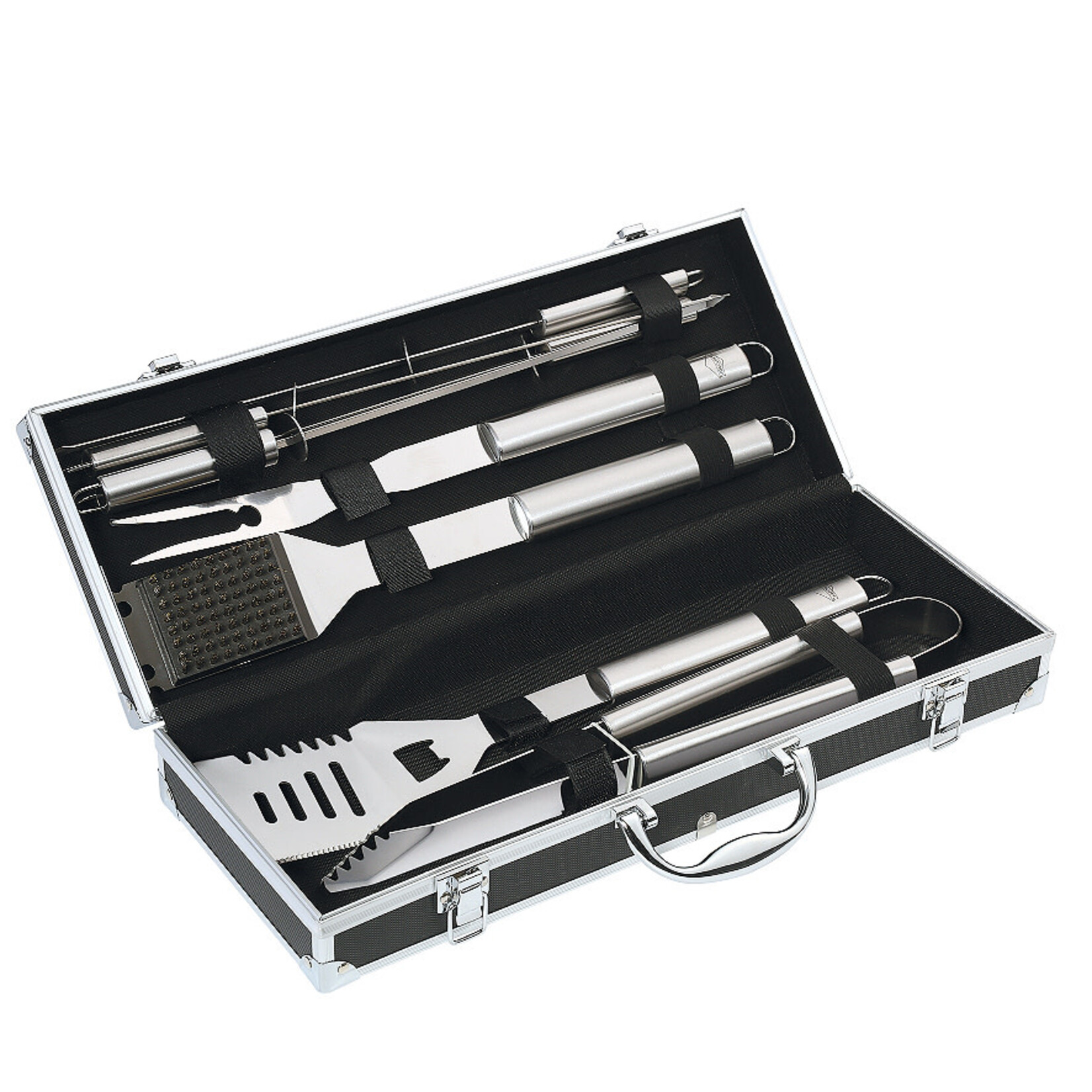 Kuchenprofi BBQ set 8 dlg Phoenix BBQ set 42 cm 4 spiesen, vork, spatel, tang, borstel Kuchenprofi 1069682808