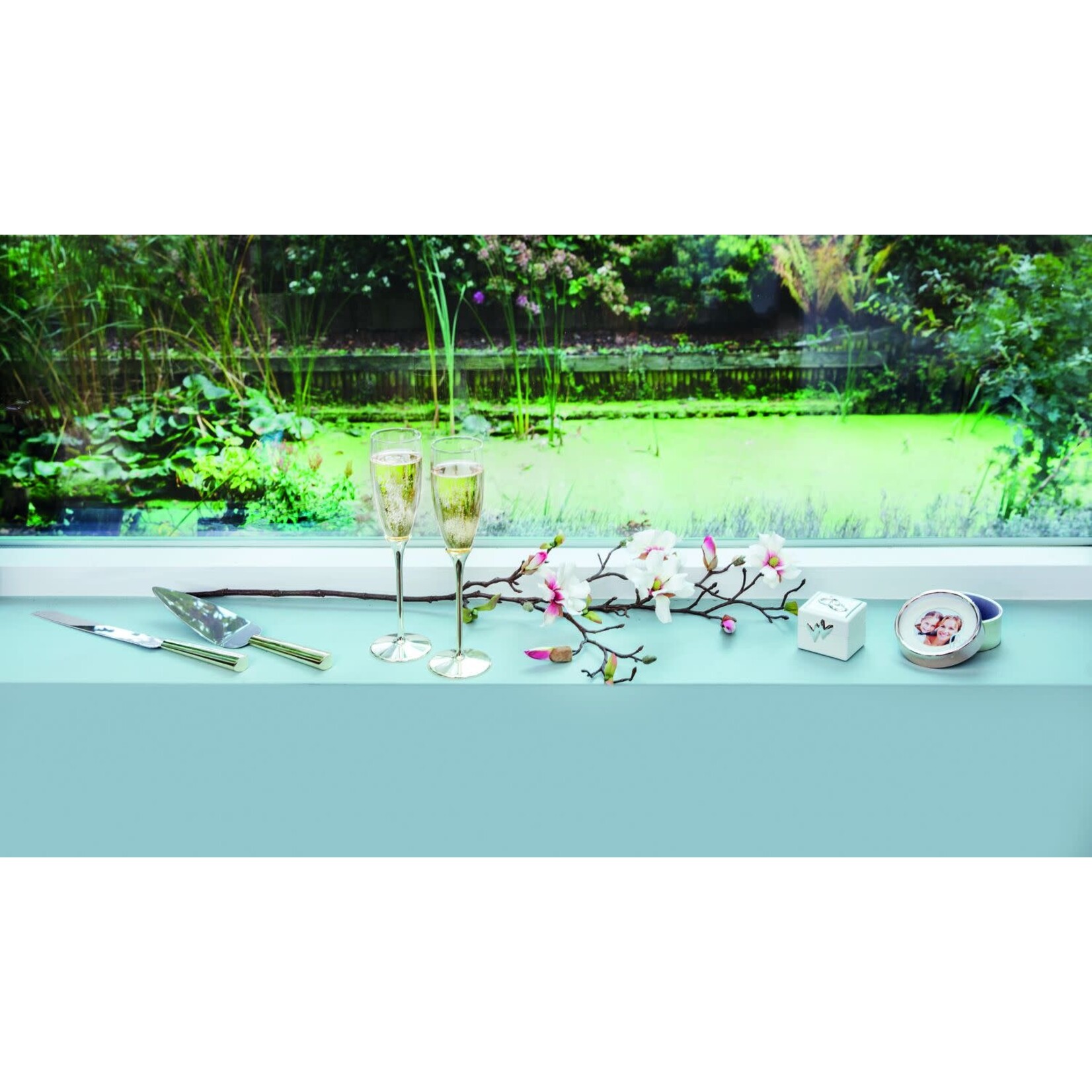 Diverse Merken Taartschep en taartmes Zilverstad gebak serveerset Smooth Zilverstad 7528261