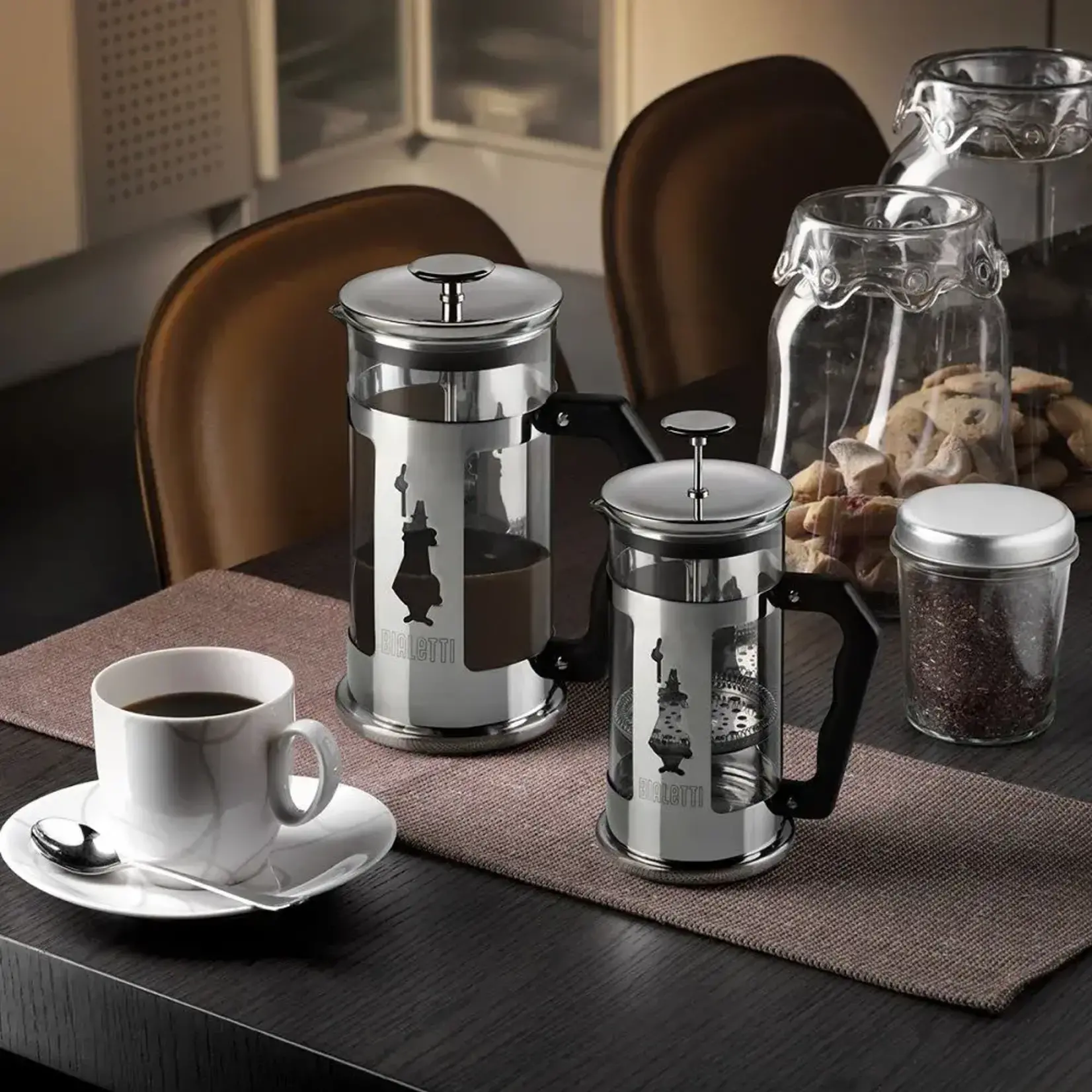 Diverse Merken 1 liter 8 kops Cafetiere French Press Bialetti Preziosa koffie maker 1 liter Bialetti 0003130
