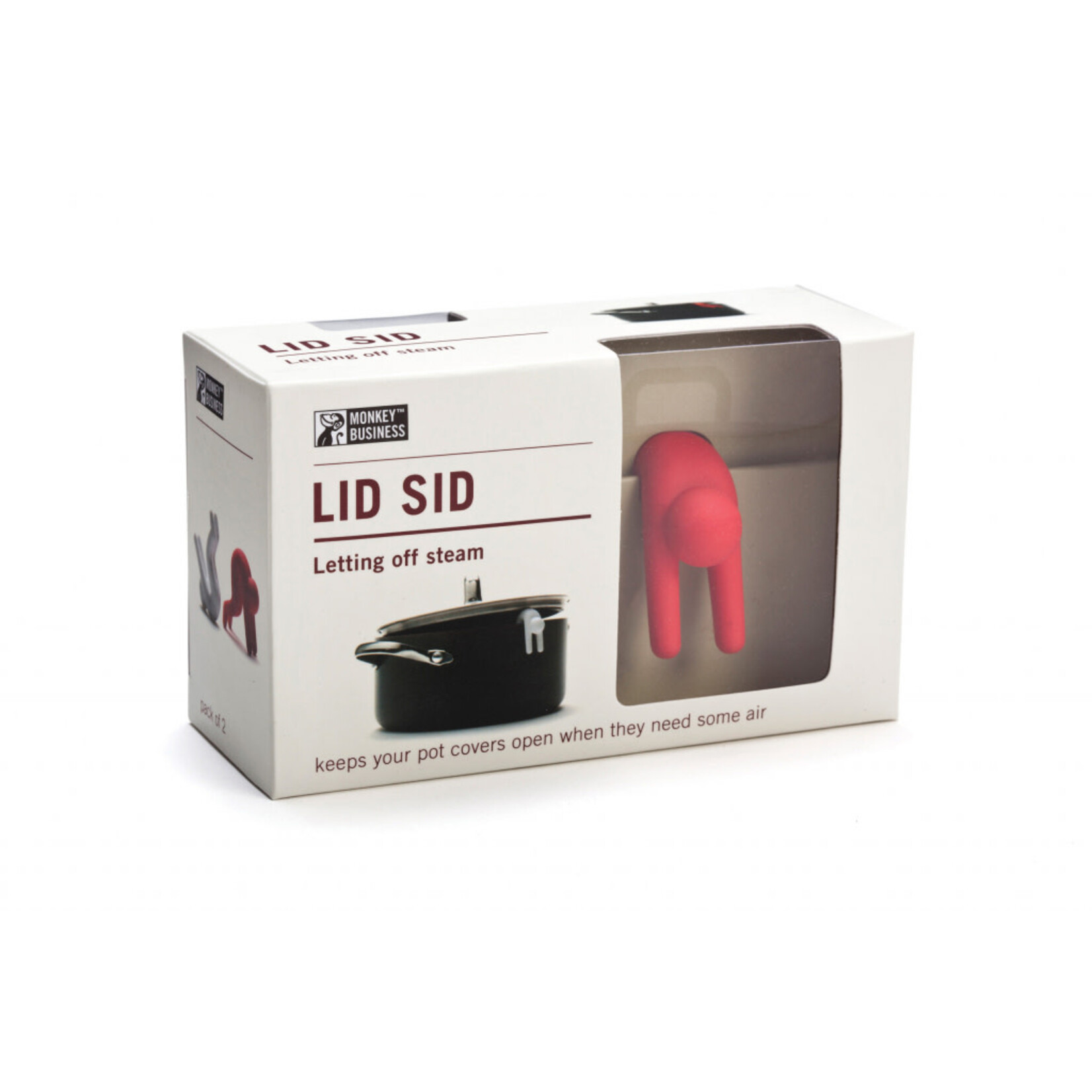 Diverse Merken stoomaflaters Lid Sid Monkey Business Lid Sid wit en rood Monkey Business MB429
