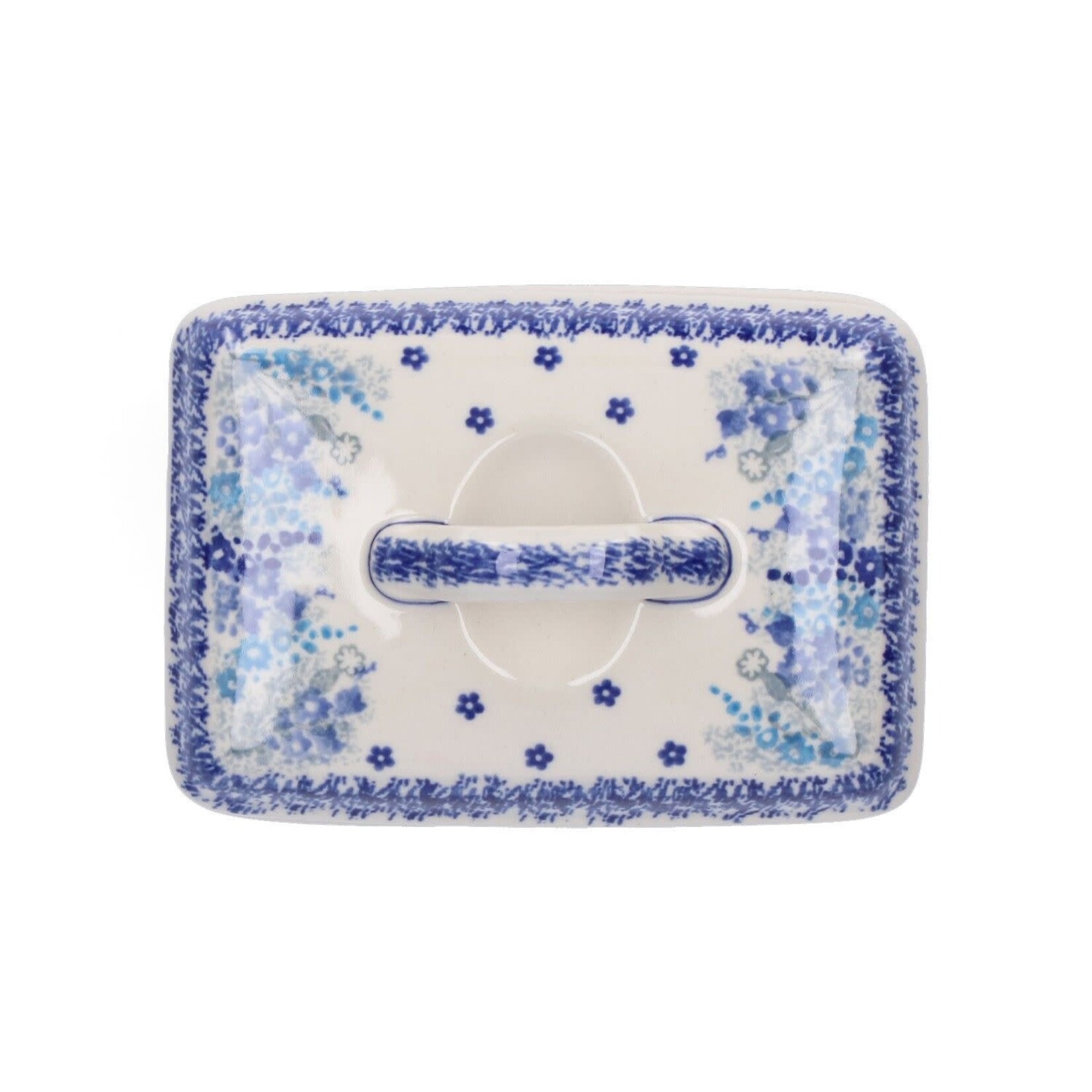 Bunzlau Castle Delphinium Butter Dish rectangular Bunzlau Castle Botervloot Delphinium Bunzlau Castle 1010-3315