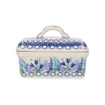 Bunzlau Castle Blue Garden Butter Dish rectangular Bunzlau Castle Botervloot Blue Garden Bunzlau Castle 1010-3316