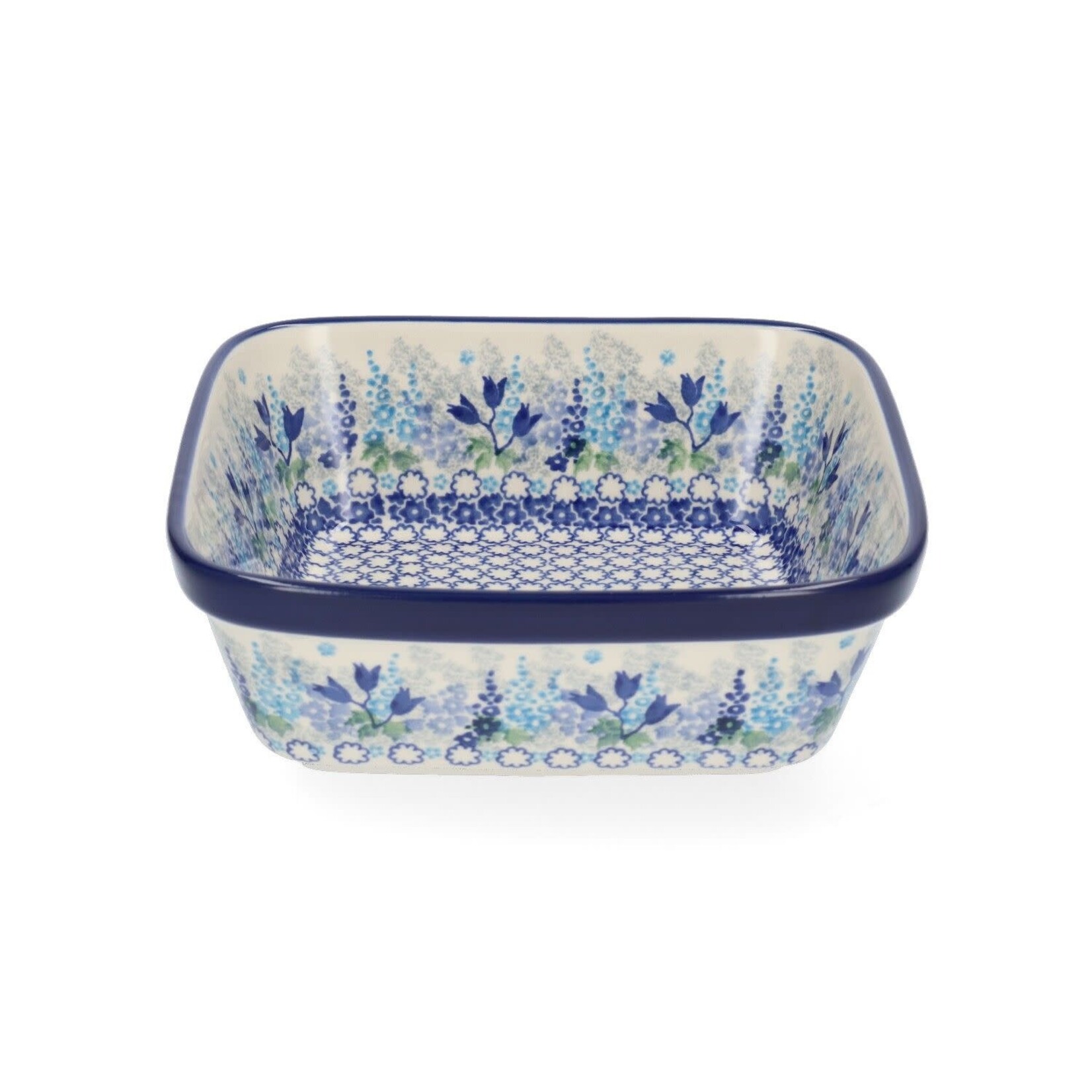 Bunzlau Castle 19 x 19 x 7 cm ovenschaal Bunzlau Castle oven dish square 1550 ml Blue Garden Bunzlau Castle 1430-3316