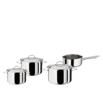 Spring Pannen en meer Spring Cristal 4 delige pannenset Spring Cristal kookpan 16, 18 & 20 hoog, steelpan 16 cm laag Spring 0286810604