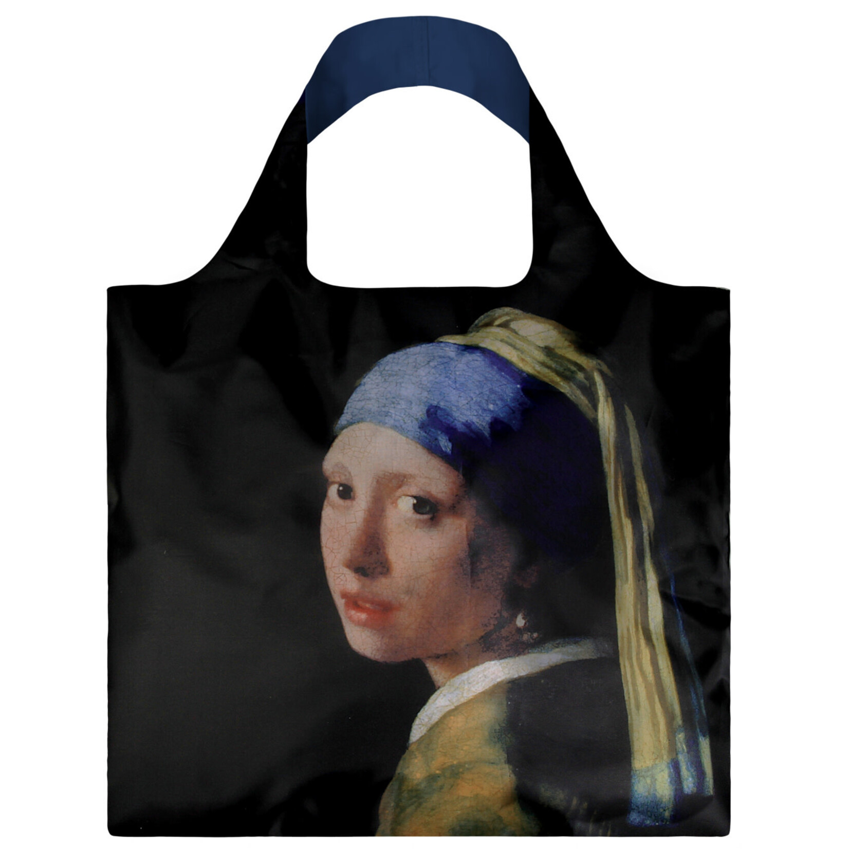 Loqi Loqi Girl with a Pearl Vermeer 100 % recycled opvouwbaar Loqi tasje Loqi Museum Collection JV.GI.R