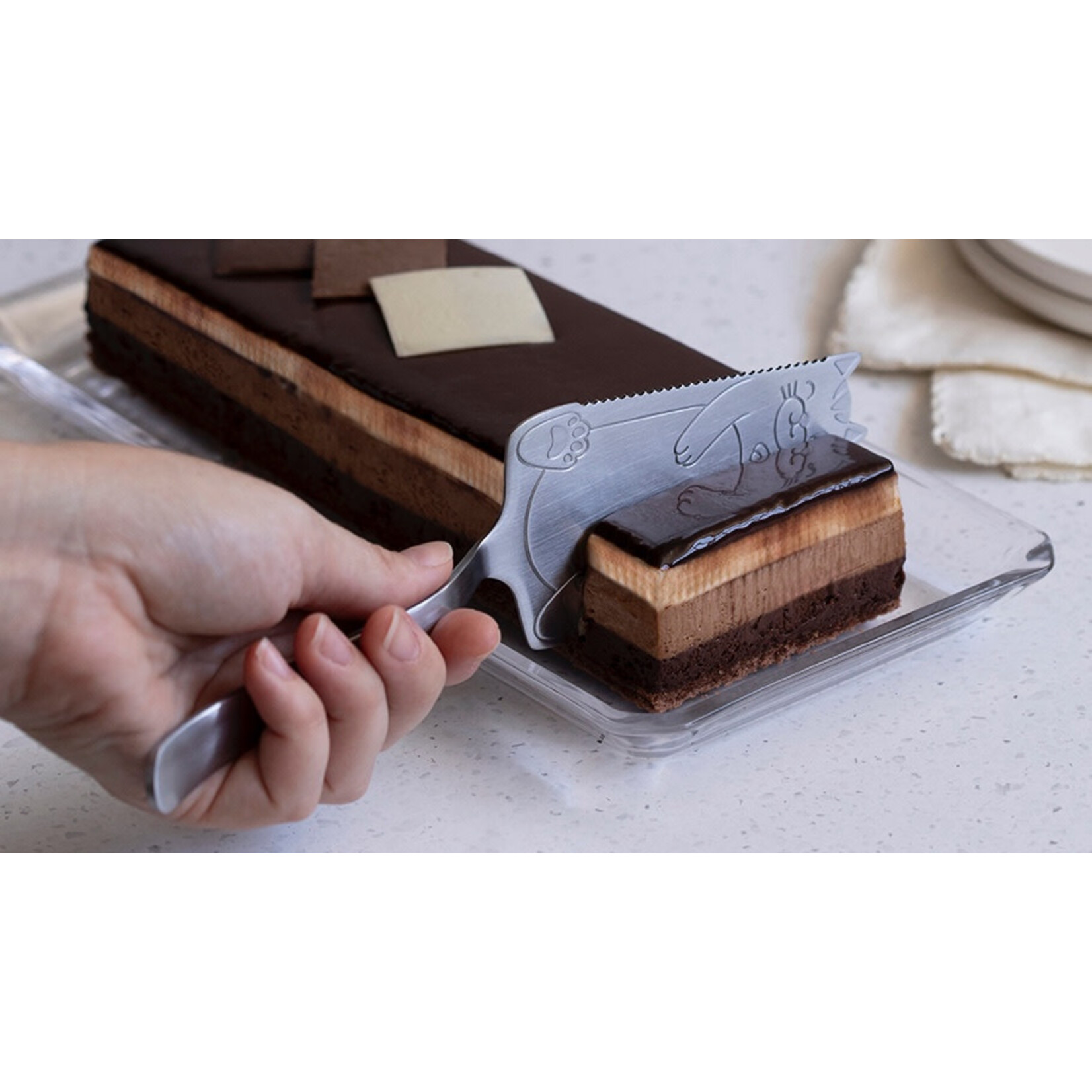 Diverse Merken Taartschep Cakitty Peleg Design Cake schep Cakitty rvs Peleg Pe330