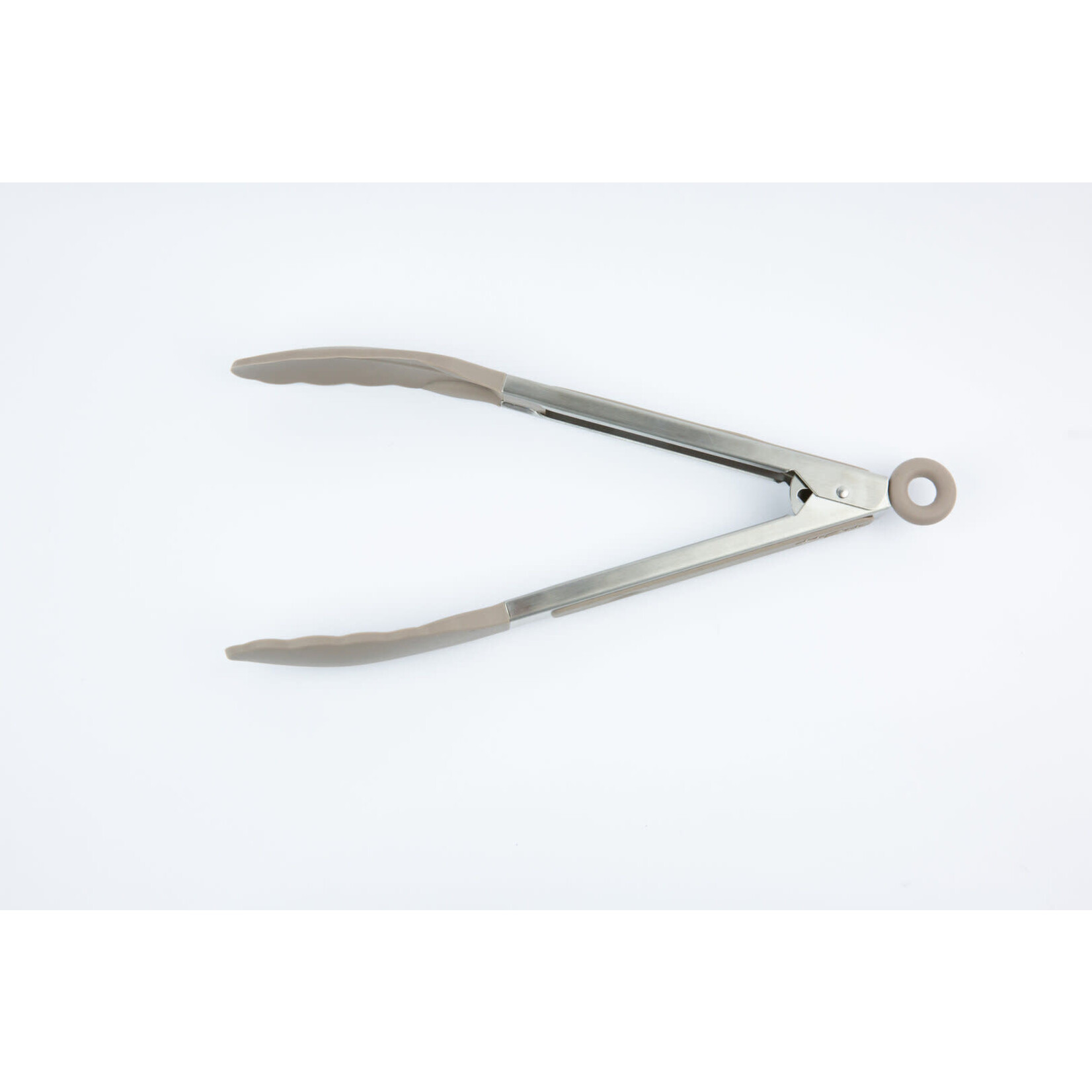 Tools2cook rvs Siliconen keukentang Taupe Tools2cook keuken tang Nutmeg Grey 1000704
