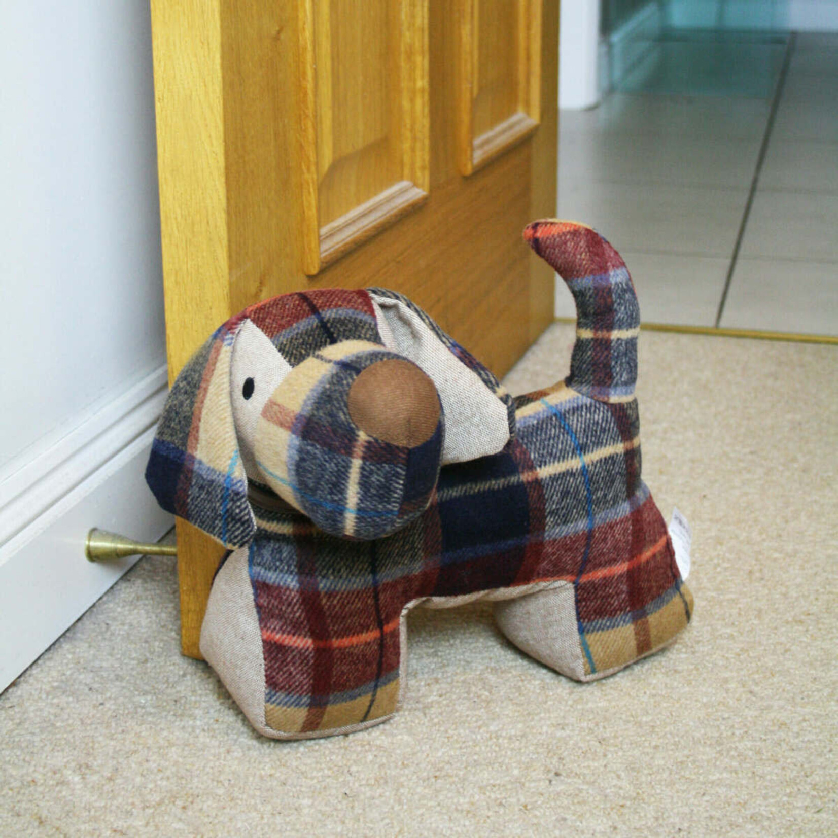 Diverse Merken Tweed hond rood deurstopper Samuel Lamont deurstopper hond tweed rood 635673