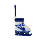 Heinen Delfts Blauw Heinen Delfts Blauw kerstornament schaats Heinen Delfts Blauw K40009