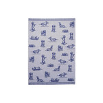 Heinen Delfts Blauw 50 x 70 cm Heinen Delfts Blauw teckel Nhaan streep theedoek Teckel Nhaan Heinen Delfts Blauw the-1000