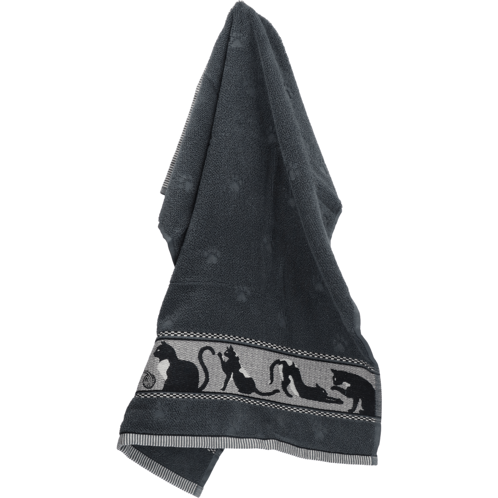Bunzlau Castle Cats Anthracite Kitchen Towel Bunzlau Castle keukendoek Cats Anthracite Bunzlau Castle 6305-G