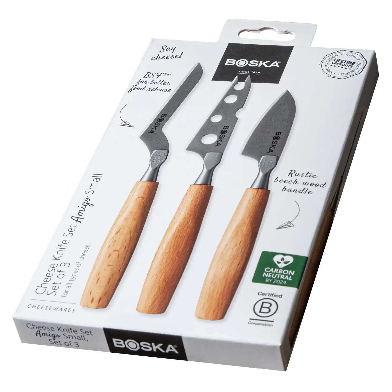 Boska Boska set-3 kaasmessen Amigo Small kaasmessenset Amigo S 3 stuks Boska 306941