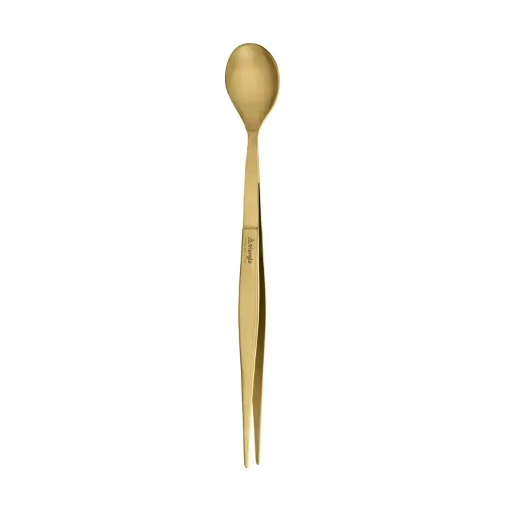 Triangle tools Gouden proeflepel en keukenpincet Triangle proeflepel en kokspincet goud Triangle 504931701g