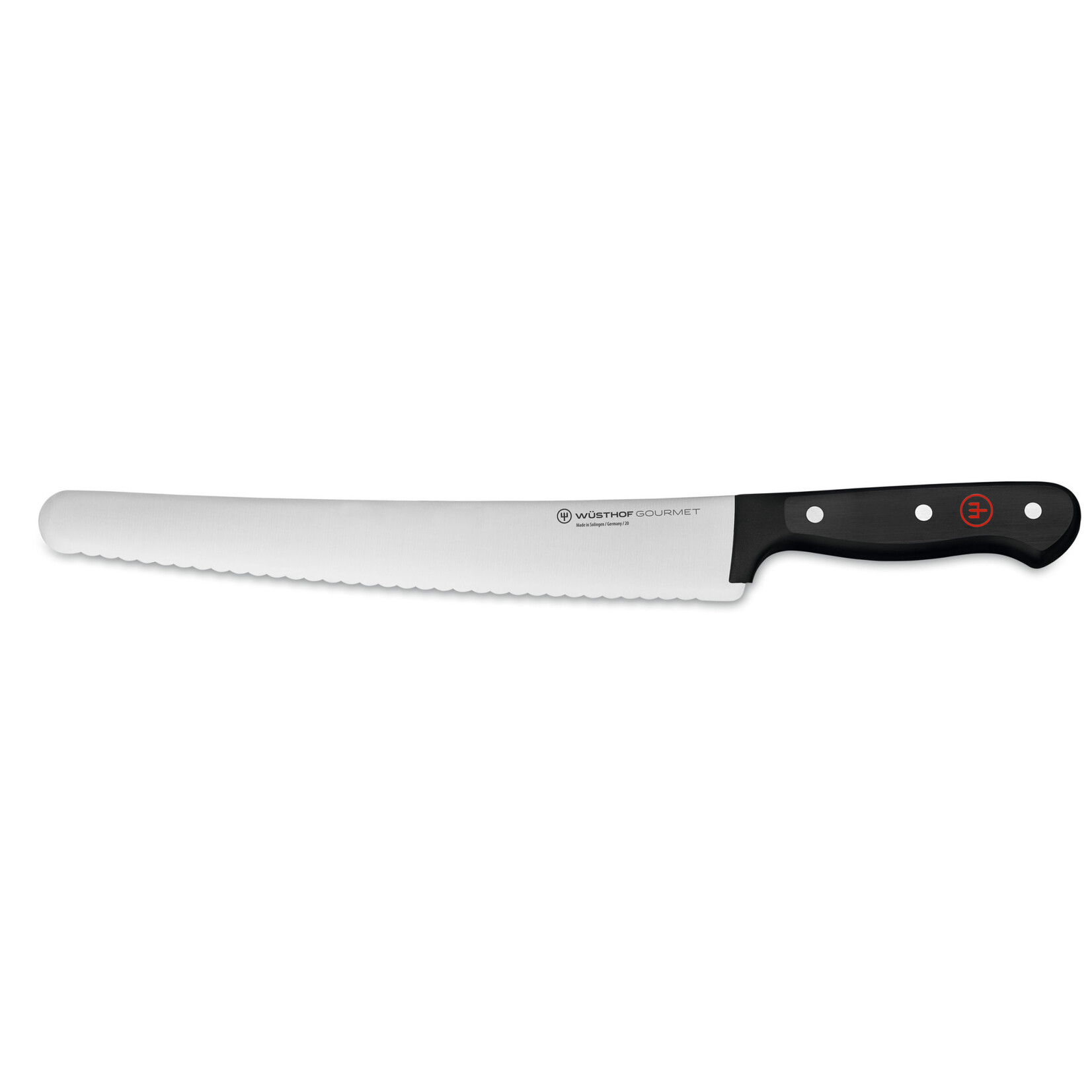 Wüsthof, messen uit Solingen gemaakt onder leiding van de 5e generatie familie Wusthof 26 cm Wusthof Gourmet Banket bakkersmes 26 cm super slicer Gourmet Wusthof 1025048626