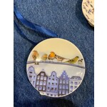 Heinen Delfts Blauw Heinen Delfts Blauw kerstornament Bosvogels in de stad Heinen Delfts Blauw K40051