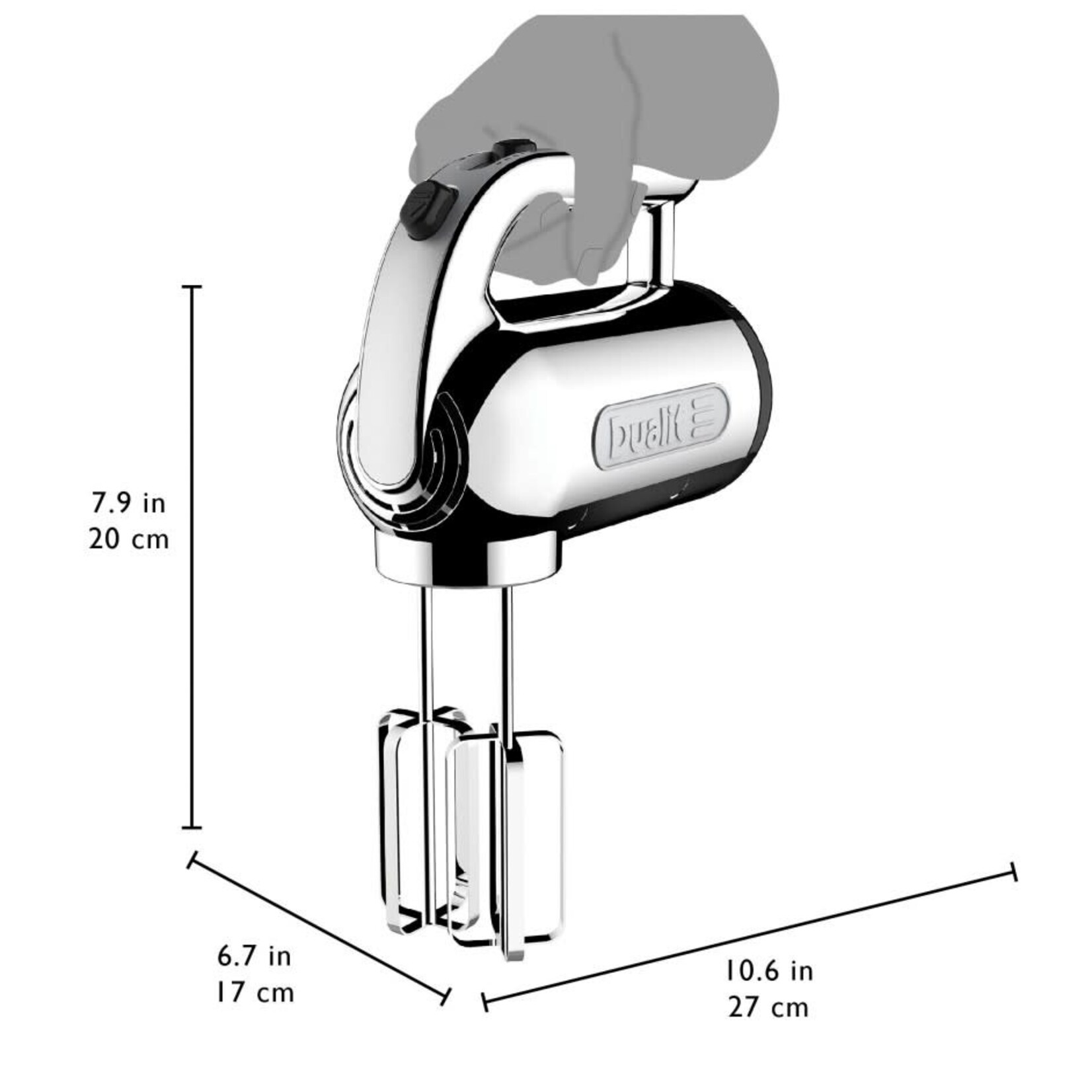Dualit handmixer Dualit handmixer set NEW zwart Dualit D89325
