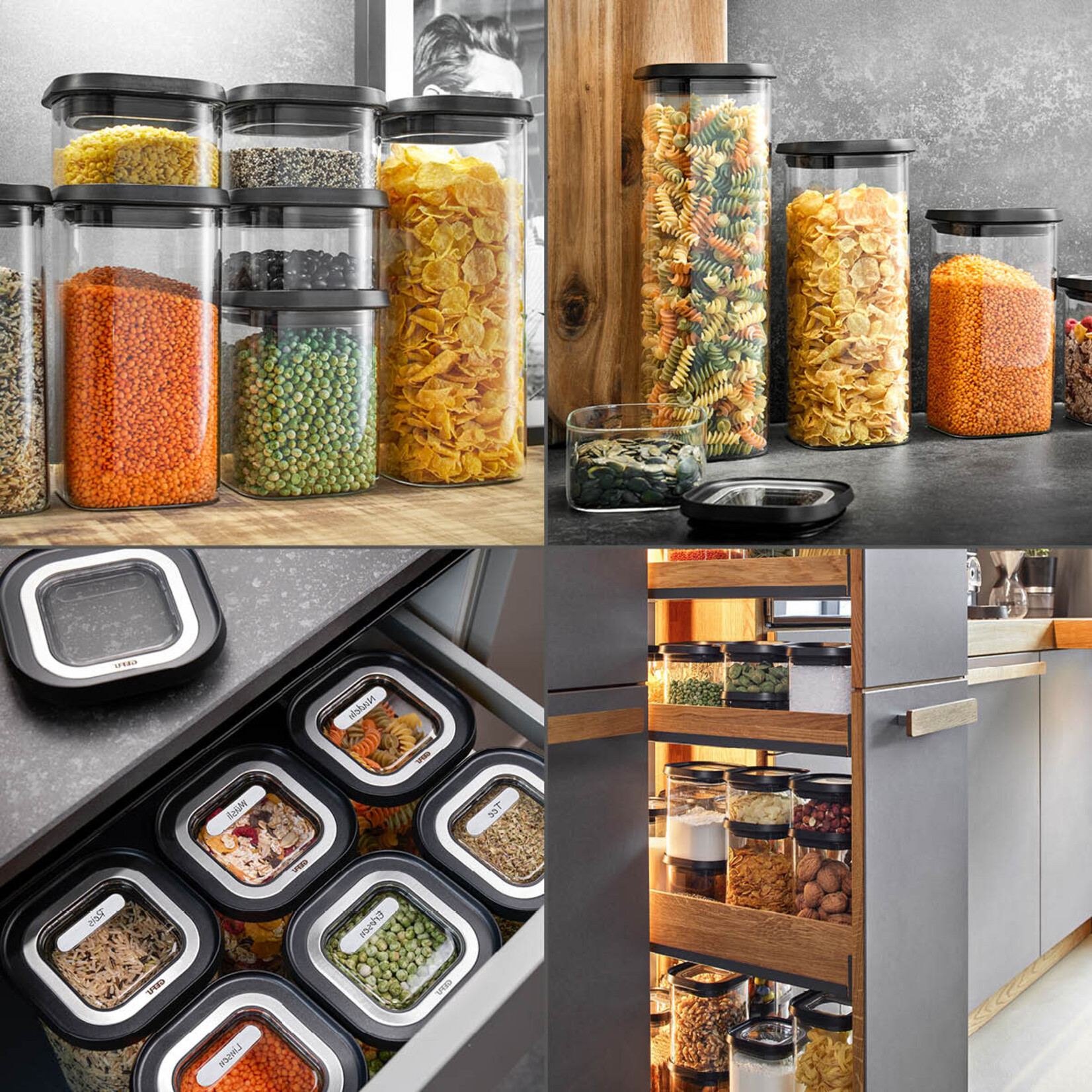 Gefu 1900 ml glazen voorraadpot Gefu Pantry voorraad pot 1900 ml Gefu 12804
