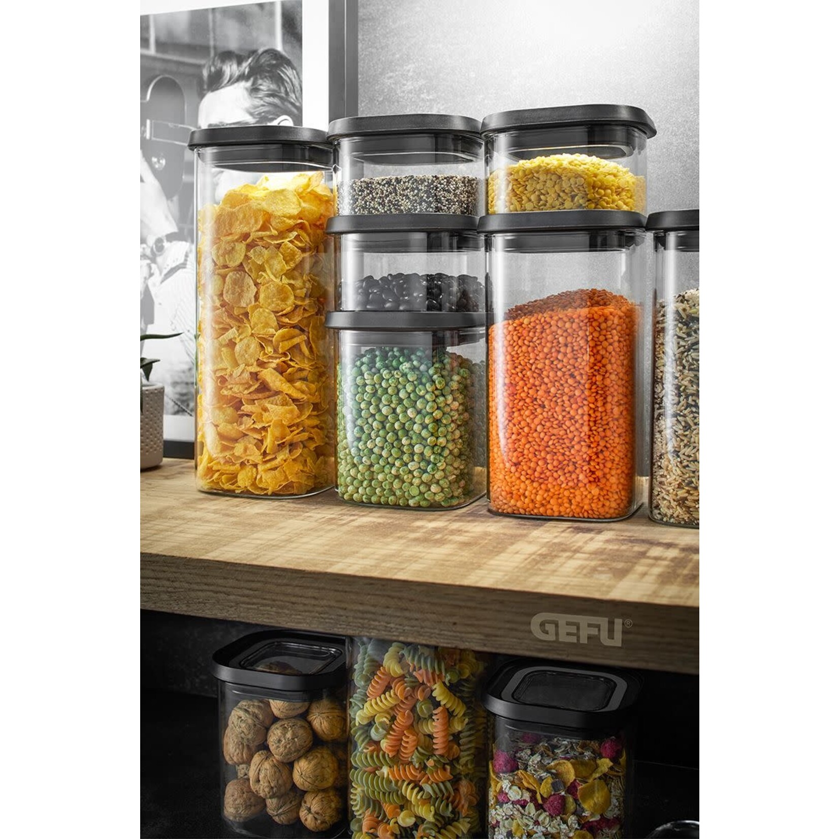 Gefu 2500 ml glazen voorraadpot Gefu Pantry voorraad pot 2500 ml Gefu 12805