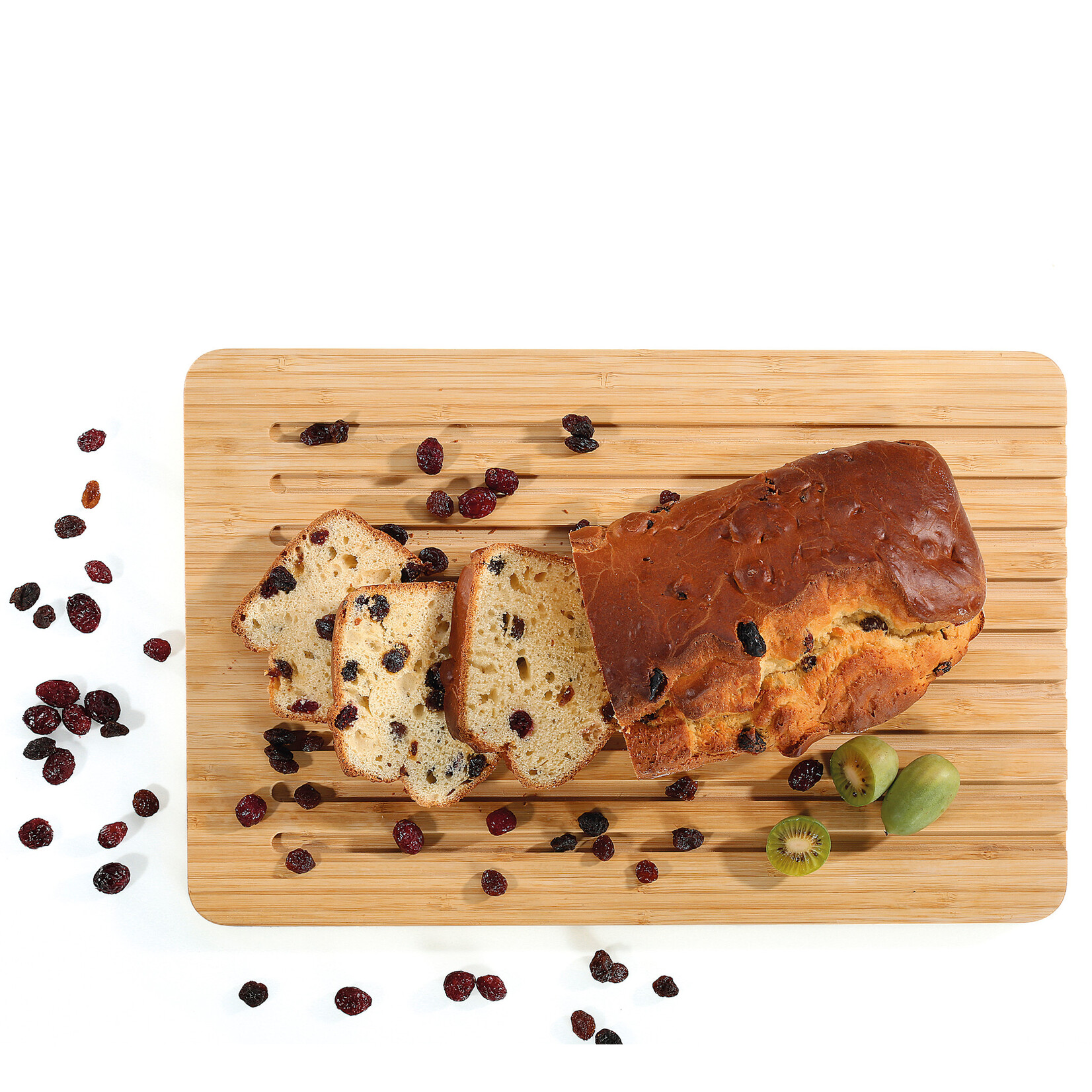 Zassenhaus 42 x 27.5 x 2 cm bamboe broodsnijplank Zassenhaus snijplank met kruimelsleuven Zassenhaus 054439