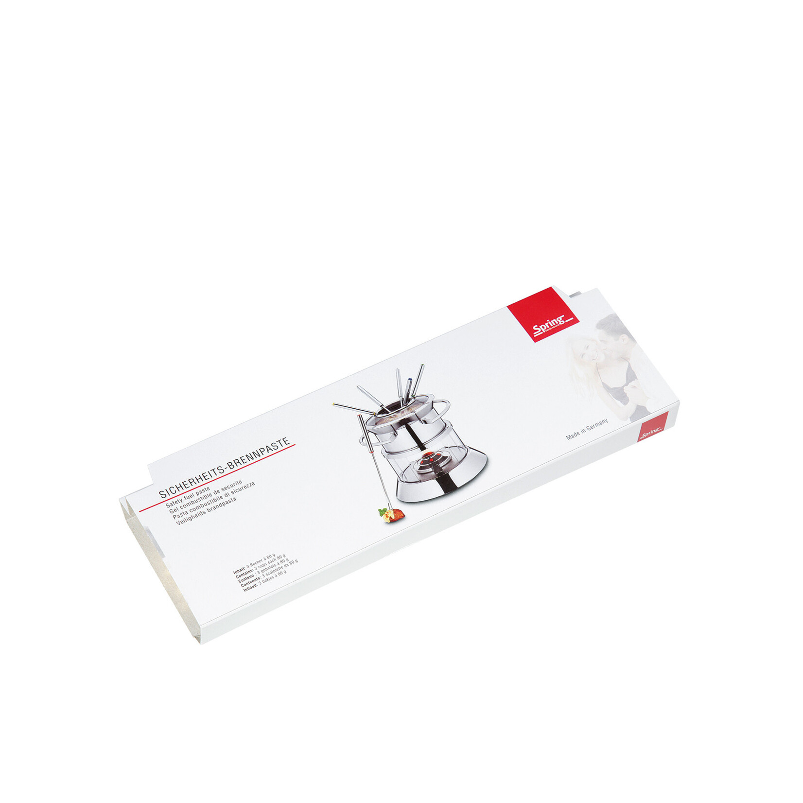 Spring 3 x 80 gram brandpasta voor Fondue e.d. Spring brandpasta kuipjes Spring 2493028000