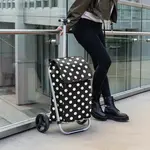 Reisenthel Witte stippen shopping trolley Reisenthel Shopping Trolley Dots White Reisenthel MH7073