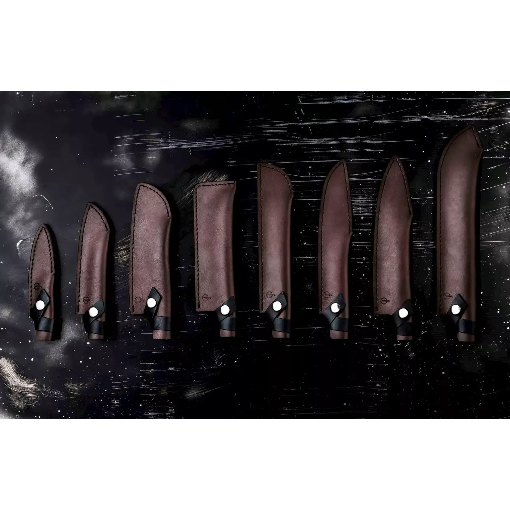 Forged mesbeschermer Forged lederen hoes voor slagers mes Forged 8720039621077 Leer1Butcher