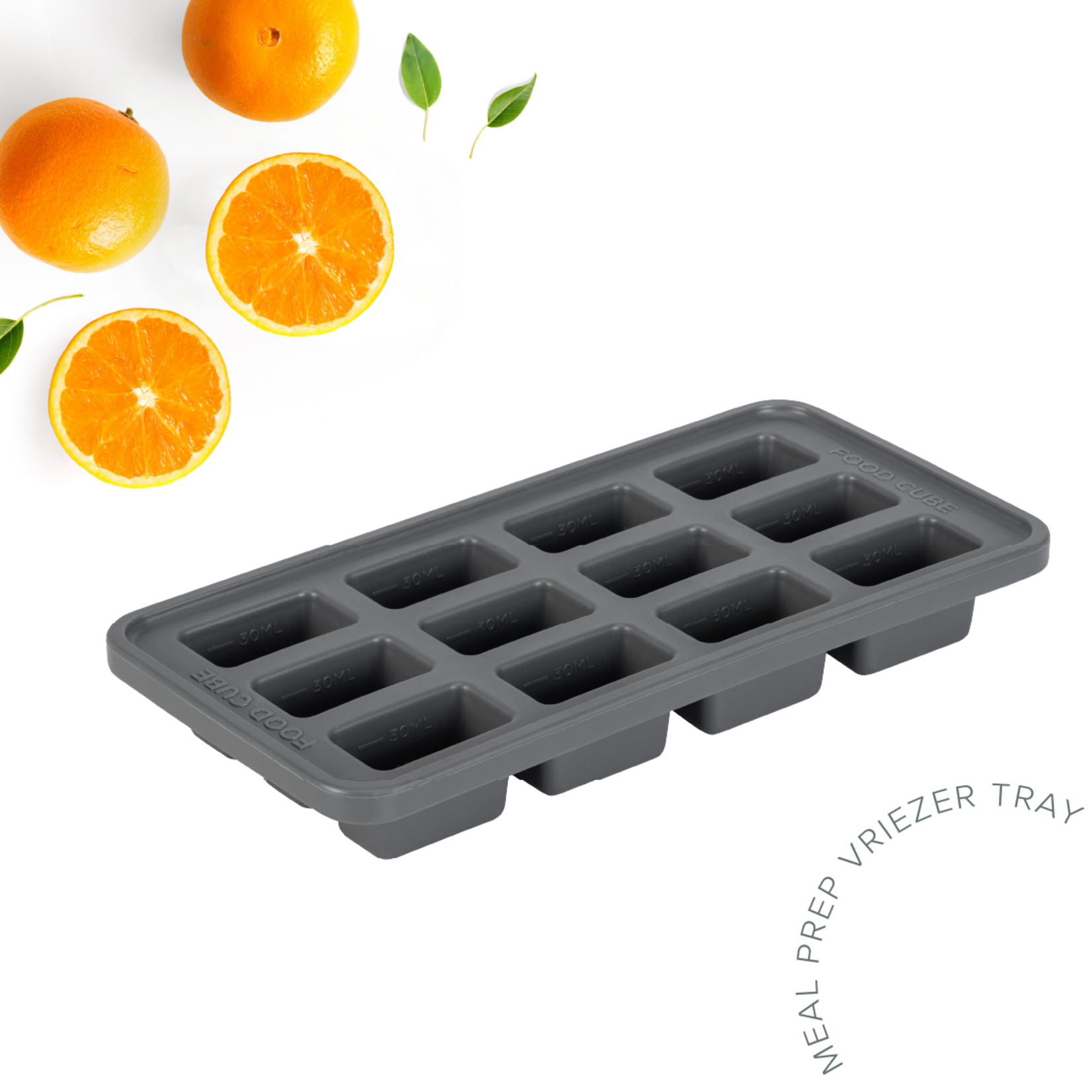 Diverse Merken 12 x 30 ml food save Food Cube the Original Siliconen vorm 240°C BPAfree 663030