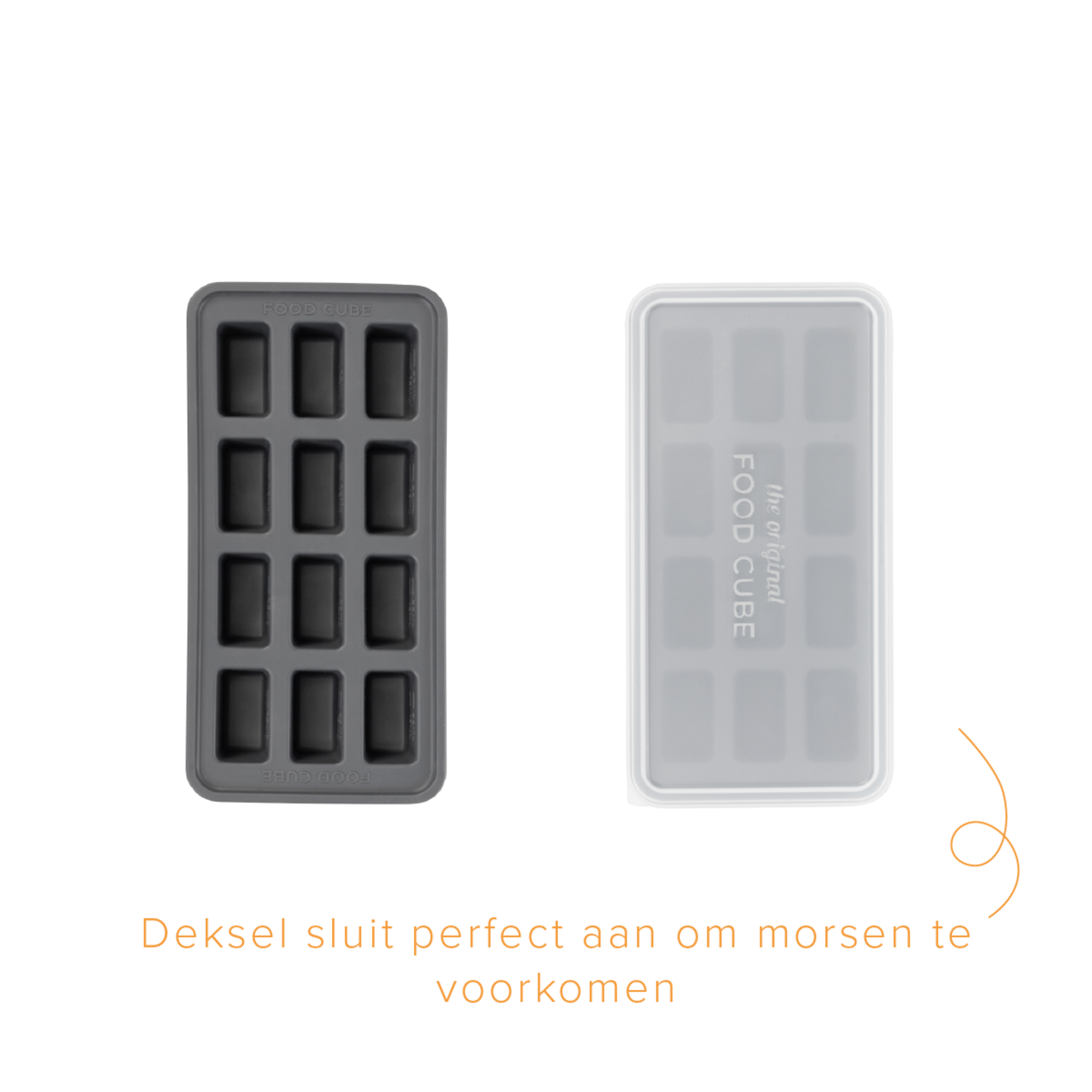 Diverse Merken 12 x 30 ml food save Food Cube the Original Siliconen vorm 240°C BPAfree 663030