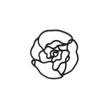 Tools2cook Flower Peony Black pannenonderzetter Tools2cook Peony Black Pepper onderzetter 2000510
