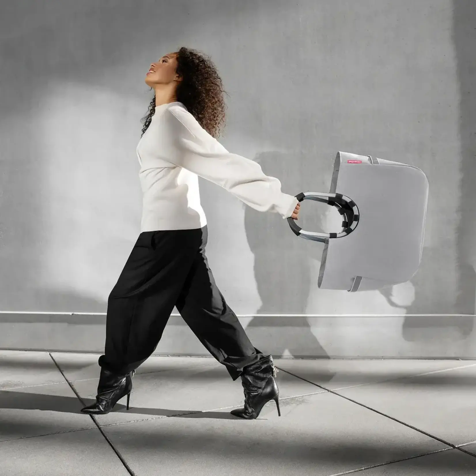 Reisenthel Reisenthel Loopshopper Large Herringbone Grey Reisenthel OR7074