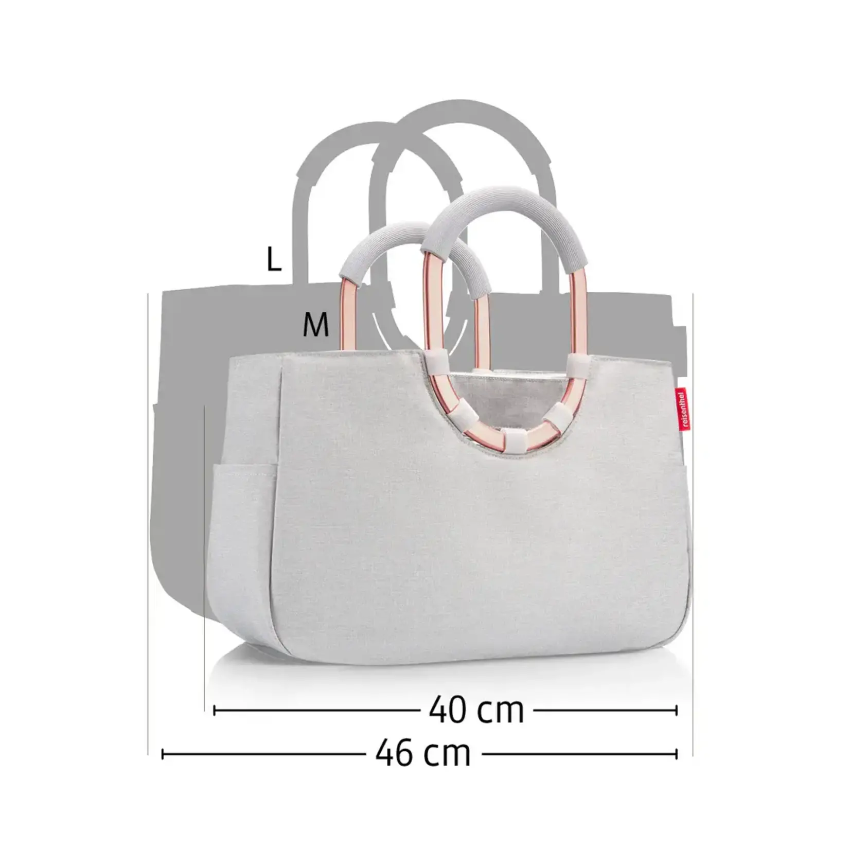 Reisenthel Reisenthel Loopshopper Large Herringbone Grey Reisenthel OR7074
