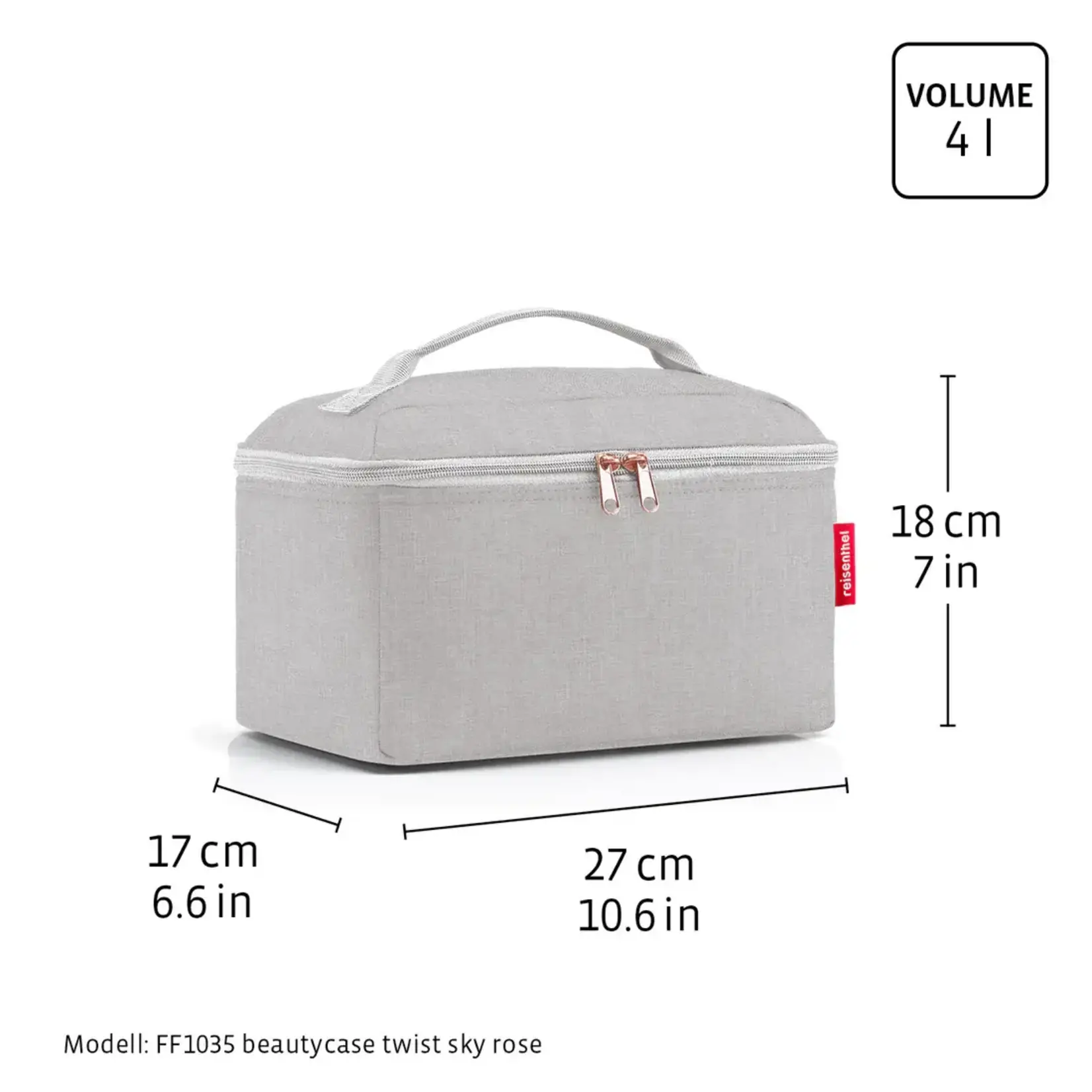 Reisenthel Reisenthel Beautycase Herringbone Grey Reisenthel FF7074