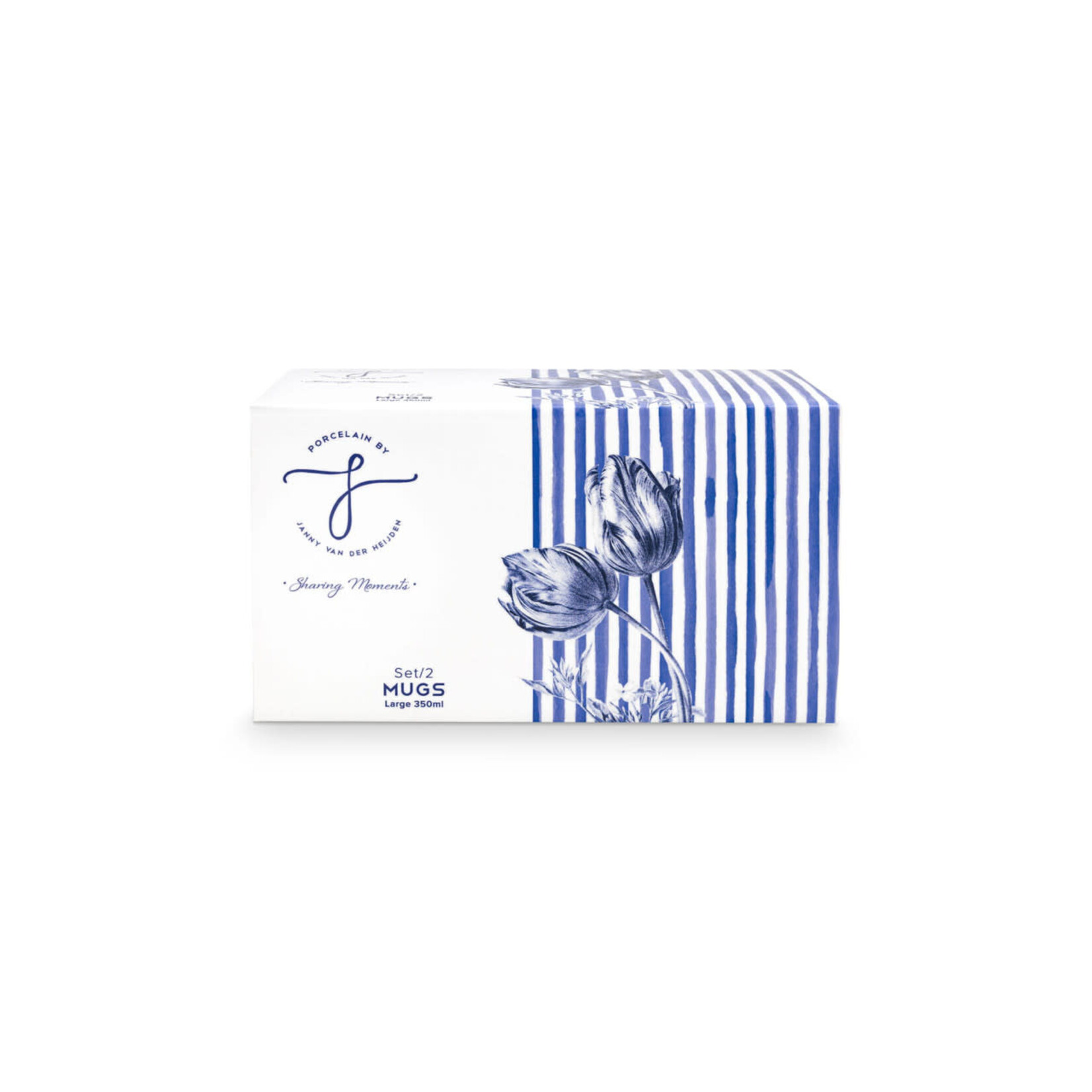 Heinen Delfts Blauw Heinen Delfts Blauw Tulp Theemokken set 2 350 ml Heinen Delfts Blauw 56002005