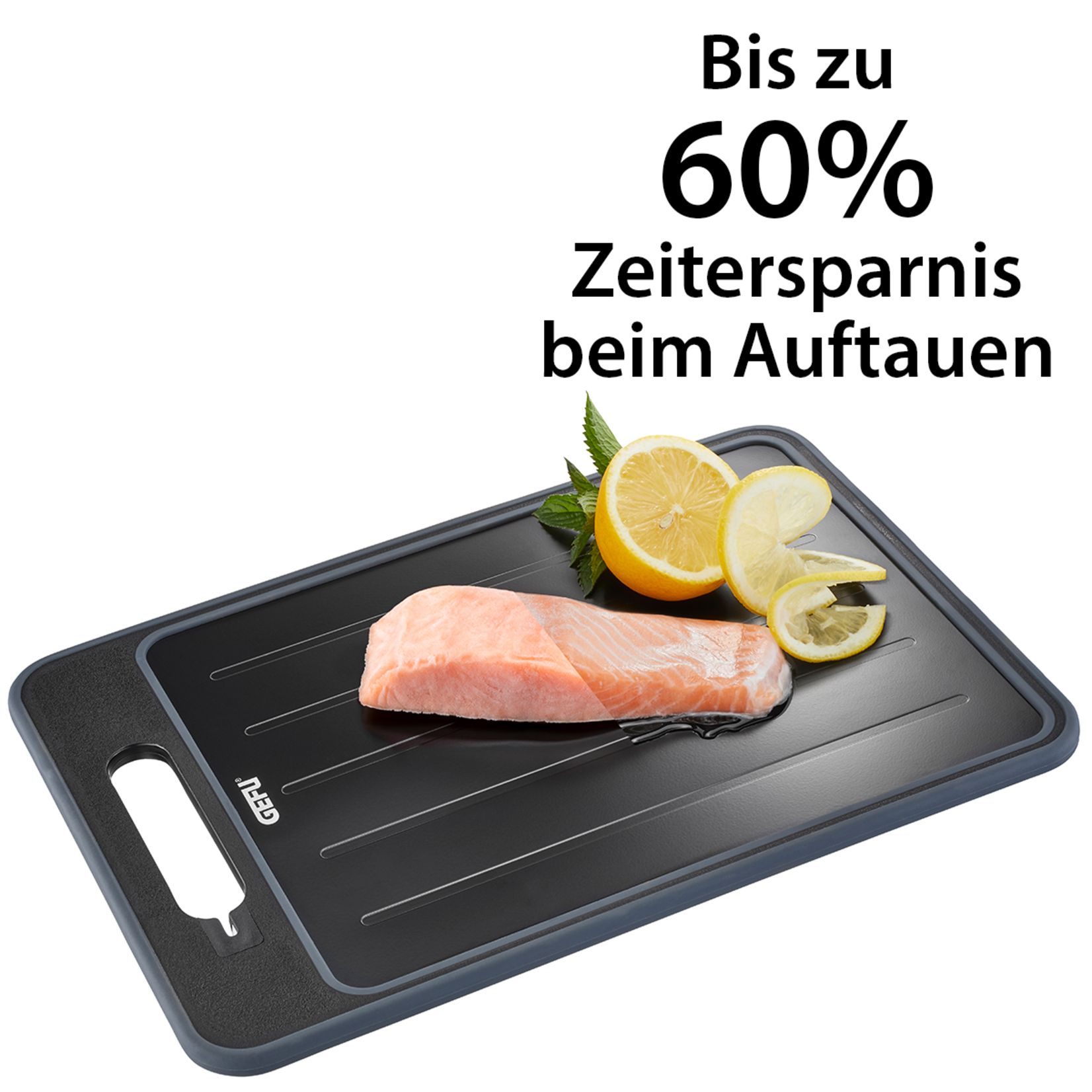 Gefu Gefu snijplank met ingebouwde messenslijper en knoflook rasp en ontdooi plank Gefu Cut pro Gefu 13991