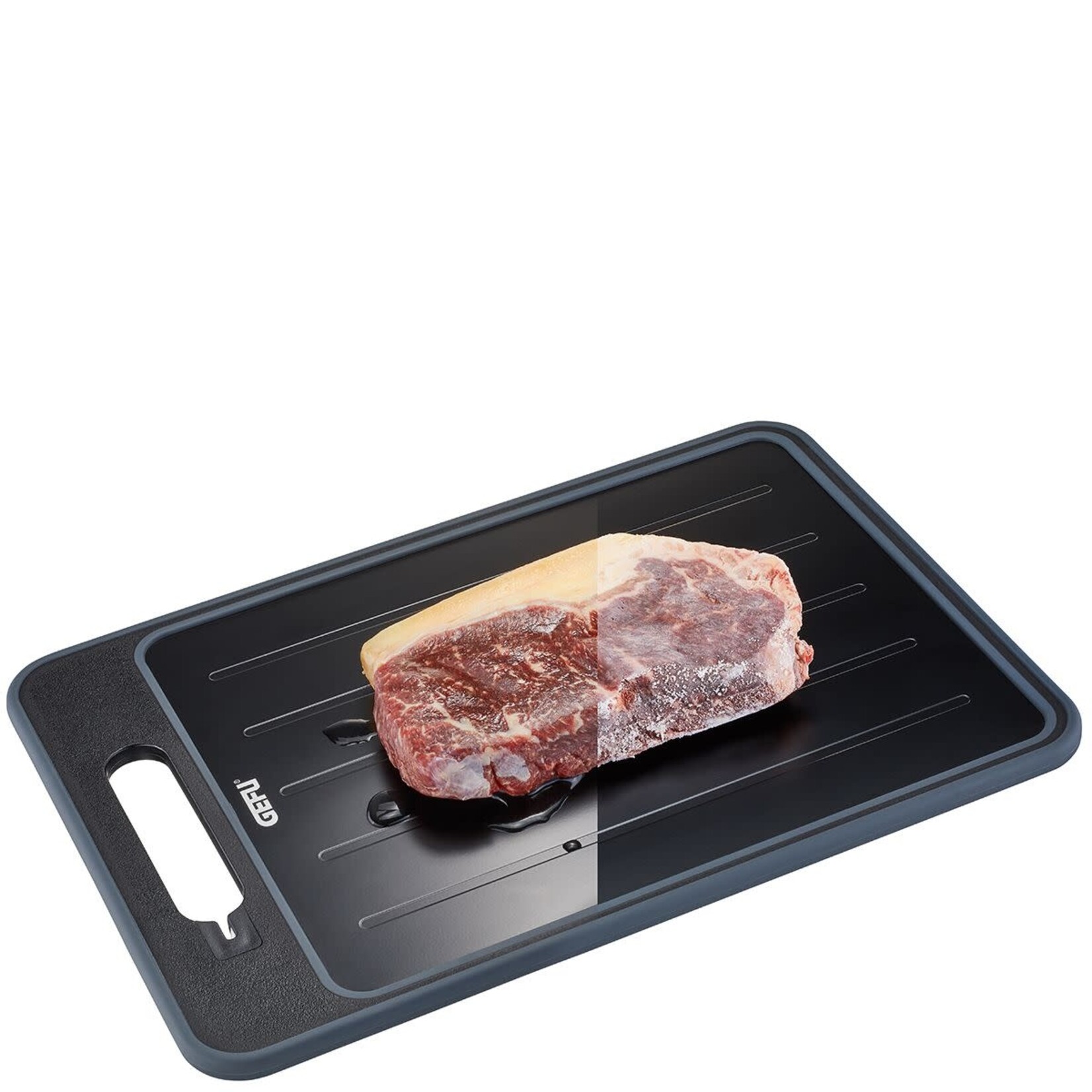 Gefu Gefu snijplank met ingebouwde messenslijper en knoflook rasp en ontdooi plank Gefu Cut pro Gefu 13991