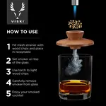 Viski gerookte Cocktail maker Viski Alchemi smoked cocktail kit single serve voor 1 cocktail Viski 11195