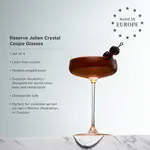 Viski Viski Reserve Julien Crystal Coupe Set of 4 Viski Champagne en cocktail coupe set-4 Viski