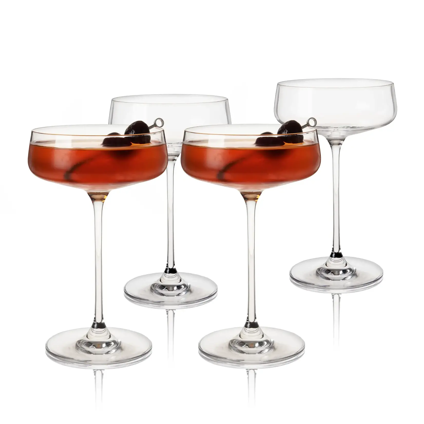 Viski Viski Reserve Julien Crystal Coupe Set of 4 Viski Champagne en cocktail coupe set-4 Viski