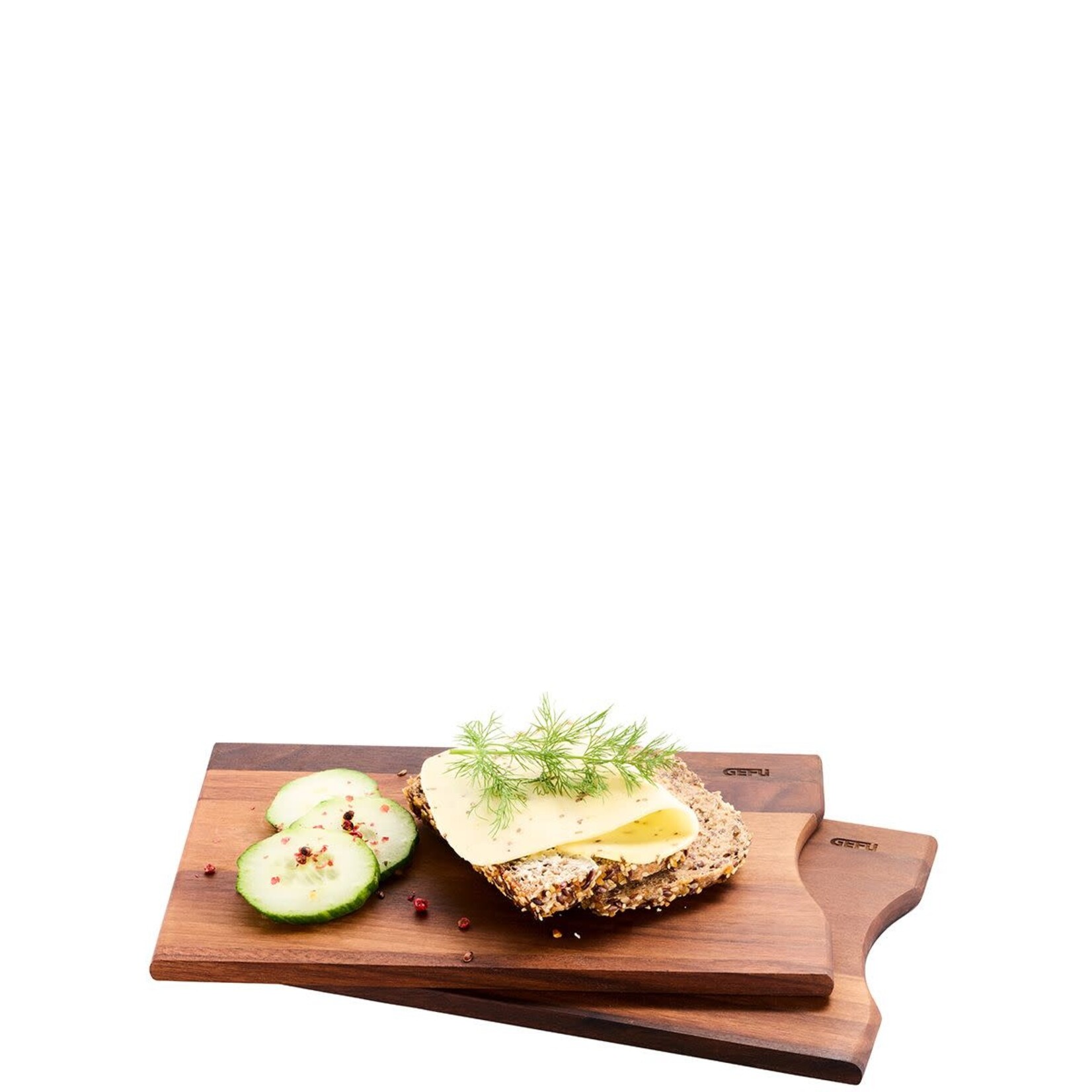 Gefu set-2 240 x 145 x 11 mm Walnoten snijplank Gefu Enno ontbijtplankjes set-2 walnoten hout Gefu 13944